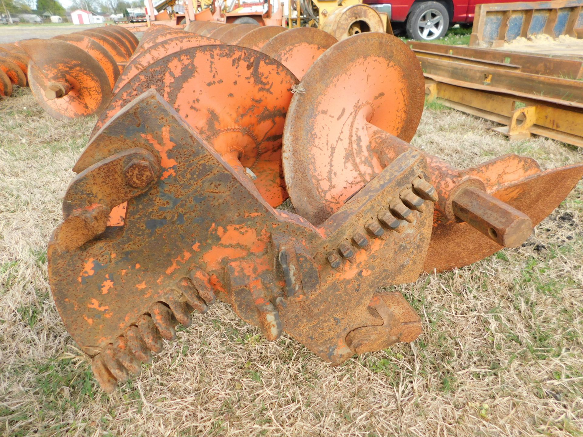 (5) Augers, 22" Diameter x 10' Long with Boring Head - Image 2 of 6