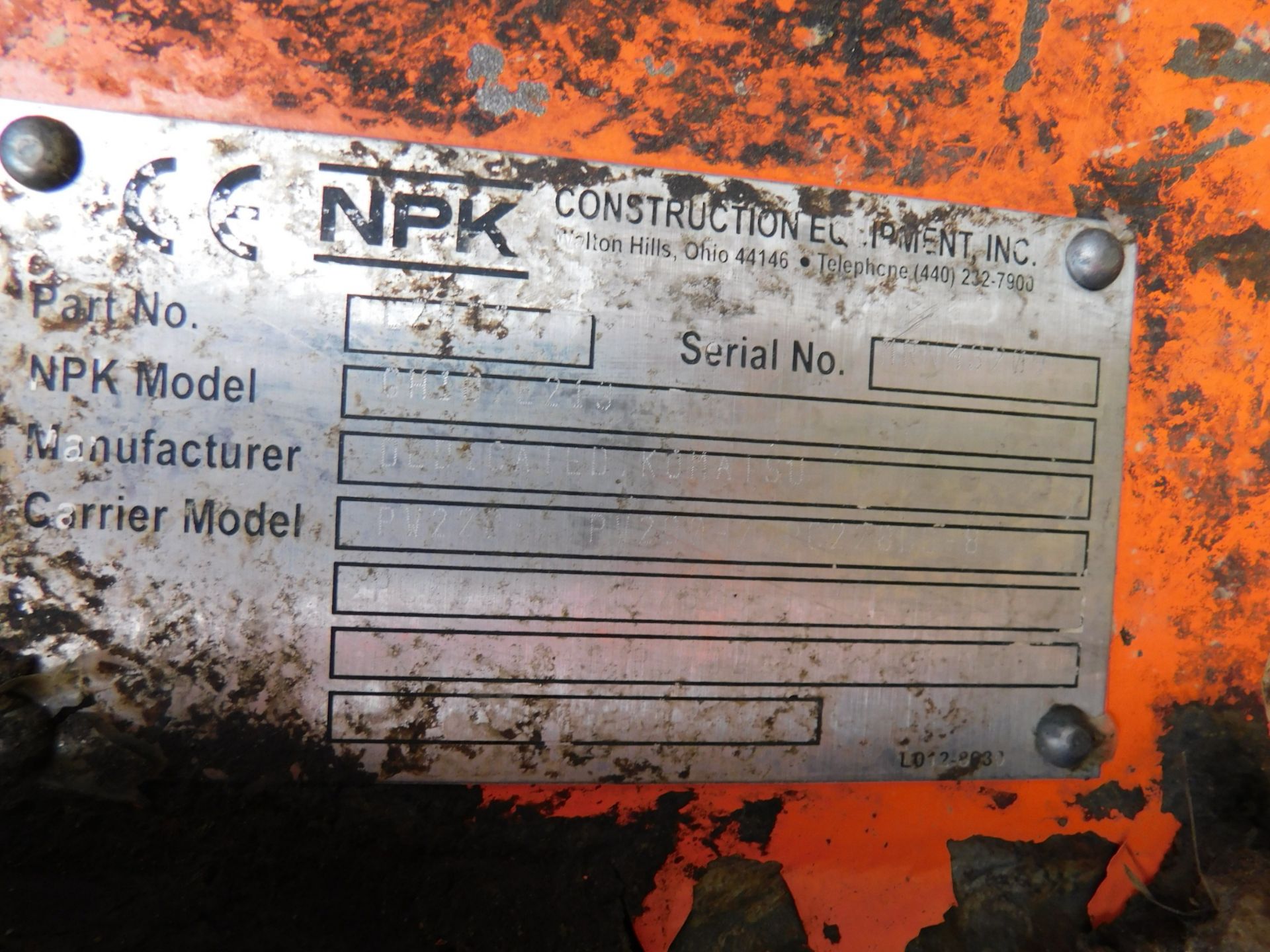 NPK GH-10 Hydraulic Hammer/Breaker, SN 104573 - Image 9 of 9