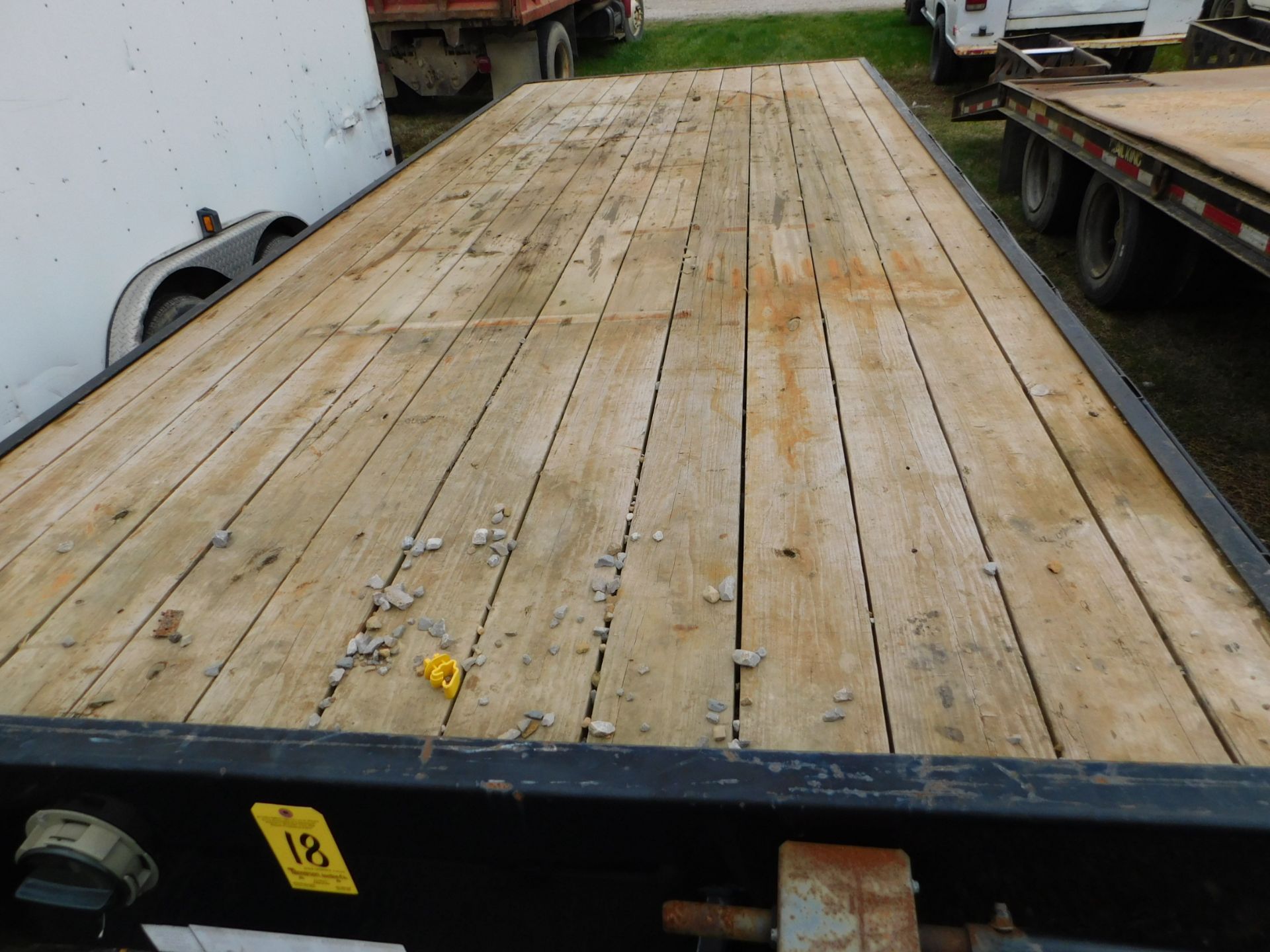 2015 Rice Trailers Tandem Axle Flat Bed Trailer, VIN 4RWR22021FH007796, Wooden Deck, 20 ft. Long, - Image 12 of 12