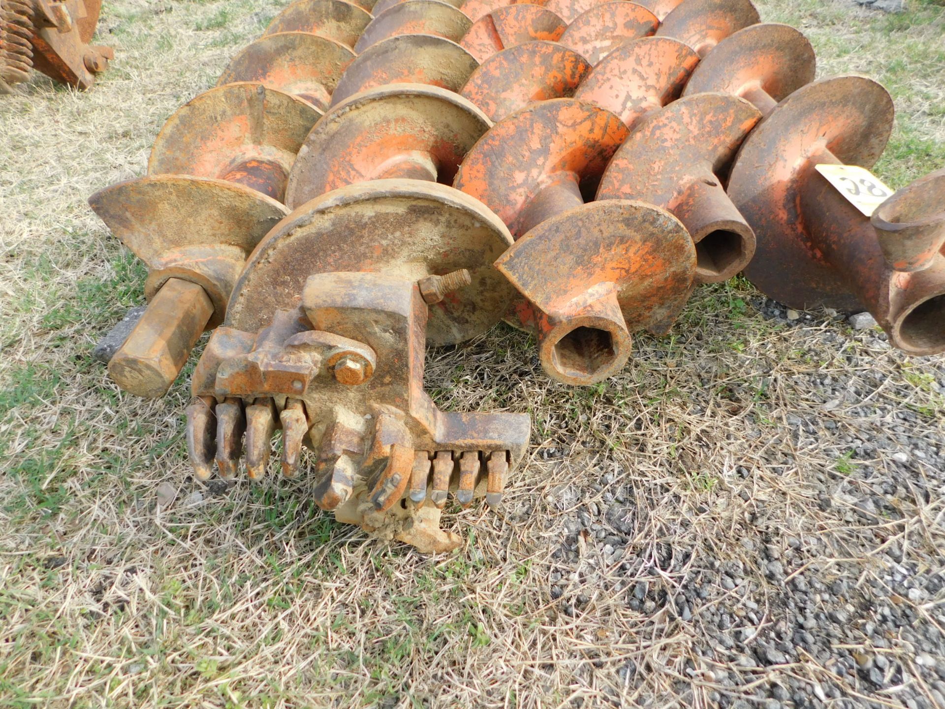 (5) Augers, 11" Diameter x 10' Long with Boring Head - Image 2 of 6