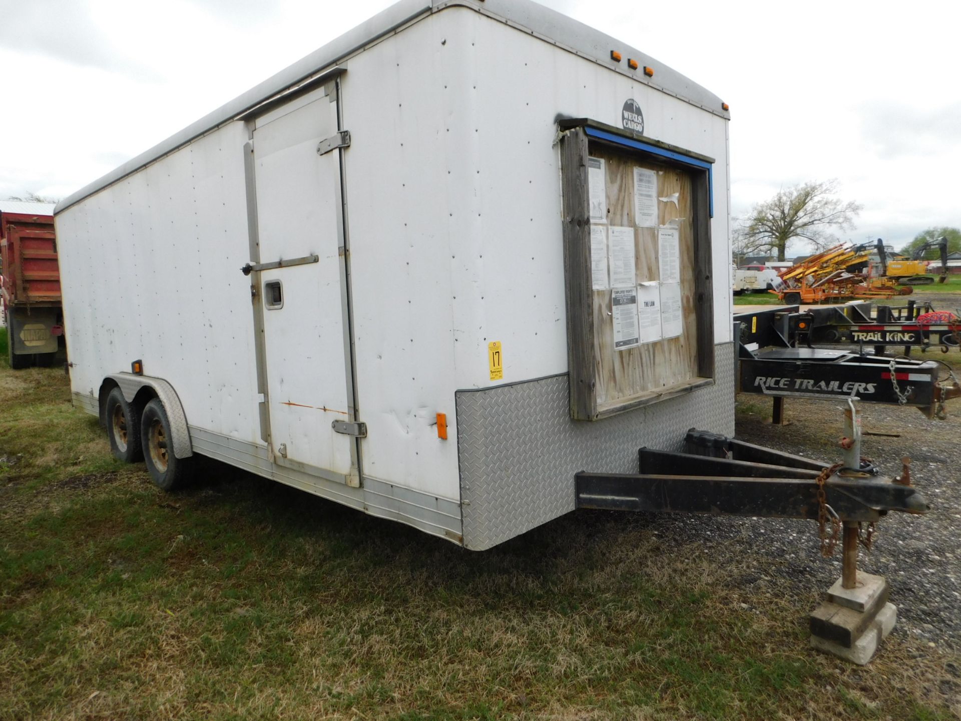 Wells Cargo 20ft. Tandem Axle Enclosed Trailer, Swing Open Rear Doors