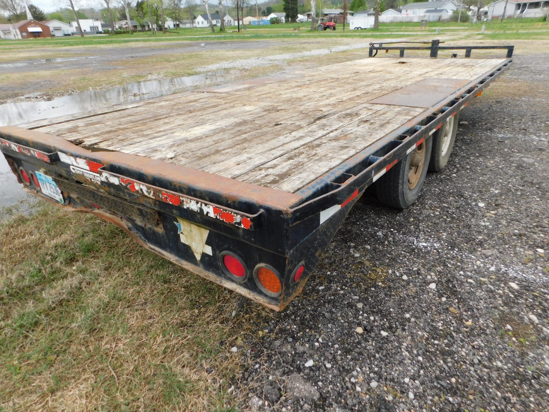 2008 PJ Tandem Axle Flat Bed Trailer, VIN 4P5F8202781119790, Wooden Deck, 20 ft. Long, 7 1/2ft. - Image 4 of 10