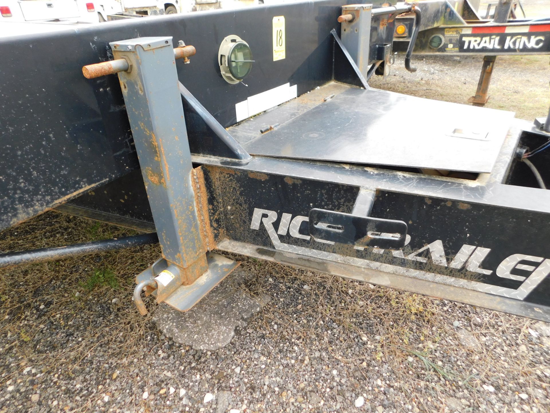 2015 Rice Trailers Tandem Axle Flat Bed Trailer, VIN 4RWR22021FH007796, Wooden Deck, 20 ft. Long, - Image 7 of 12