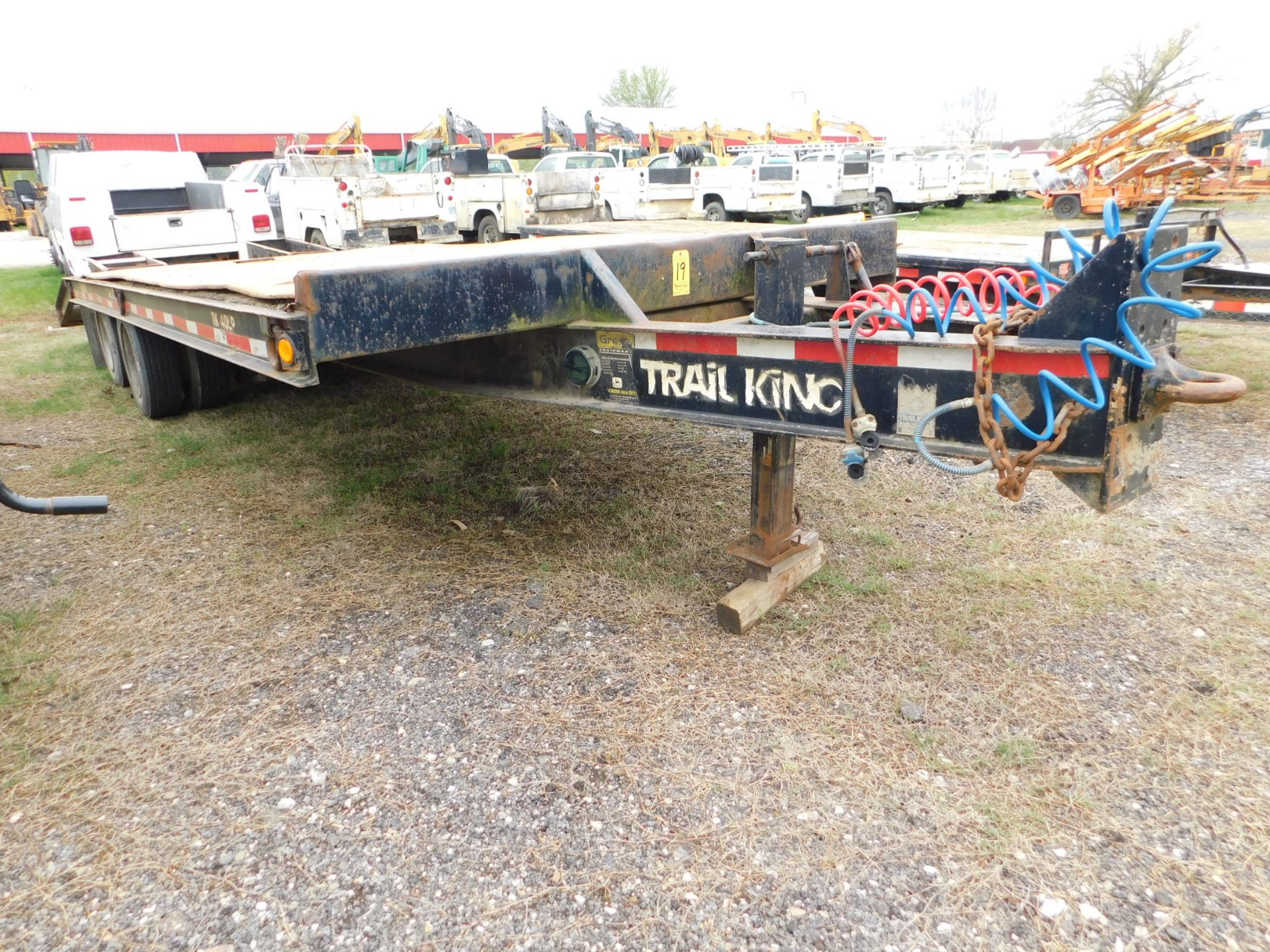 1998 Trail King Tandem Axle Trailer, VIN 1TKC02420WB043750, Dual Wheels, 24' Overall Length, 19'