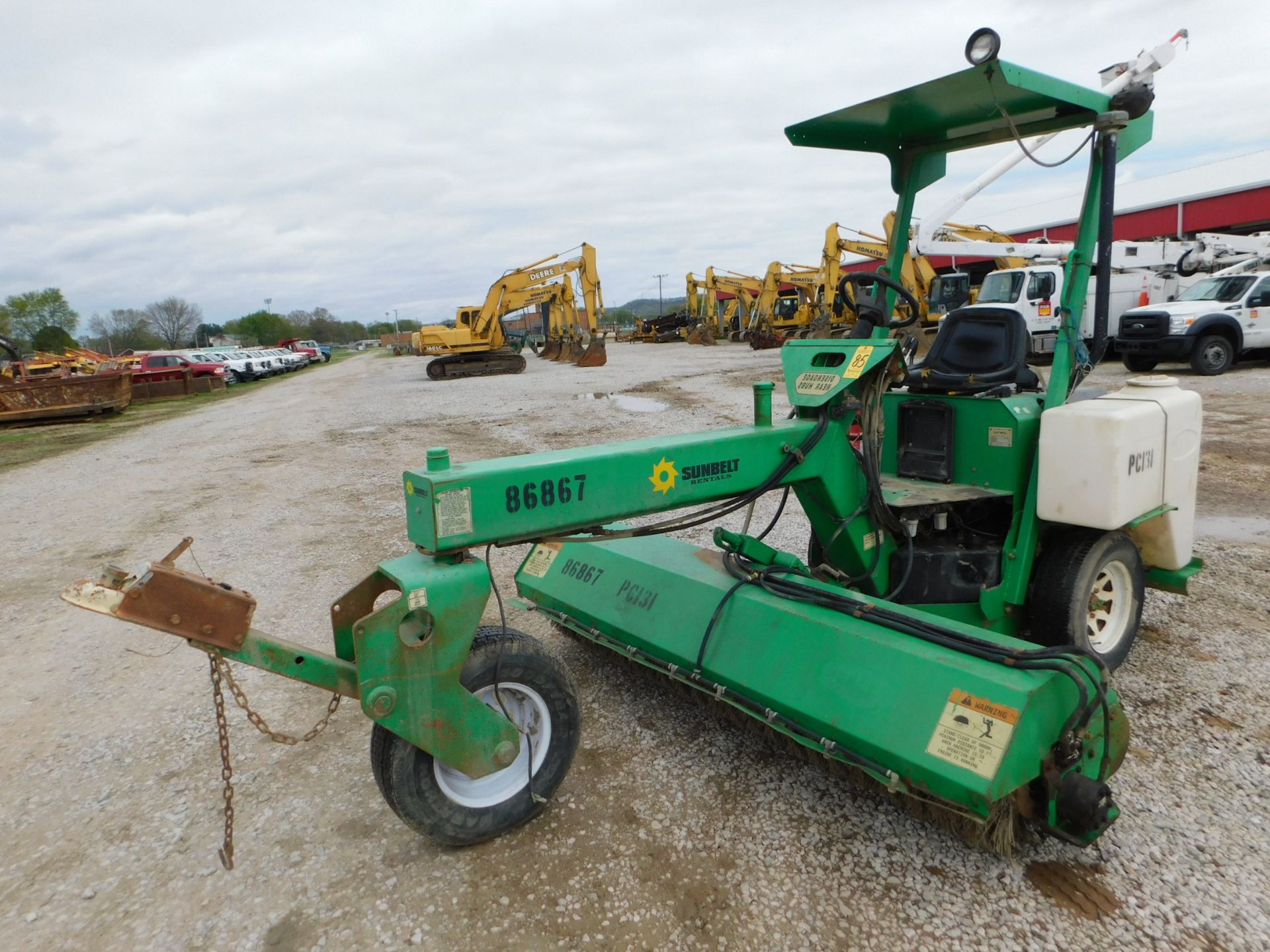 2006 Lay-Mor 8HC Self-Propelled Tractor Sweeper, SN 31308, NOTE: Broom Hydraulics Need Repair