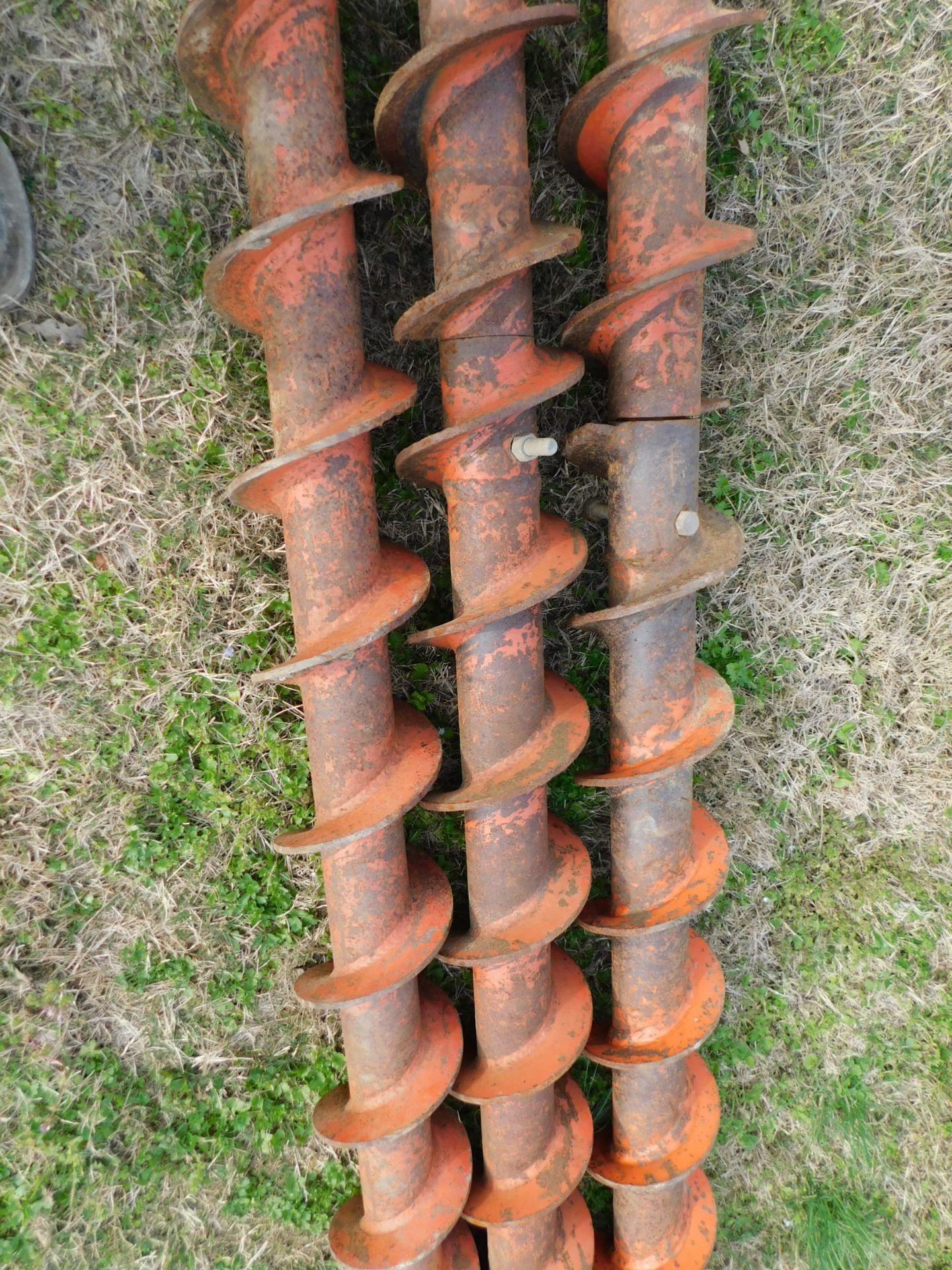 (5) Augers, 7" Diameter x 10' Long with Boring Head - Image 4 of 8