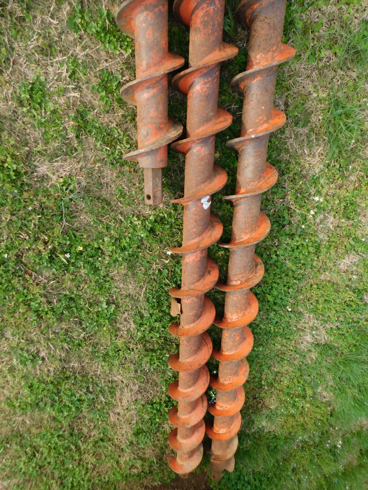 (5) Augers, 7" Diameter x 10' Long with Boring Head - Image 5 of 8