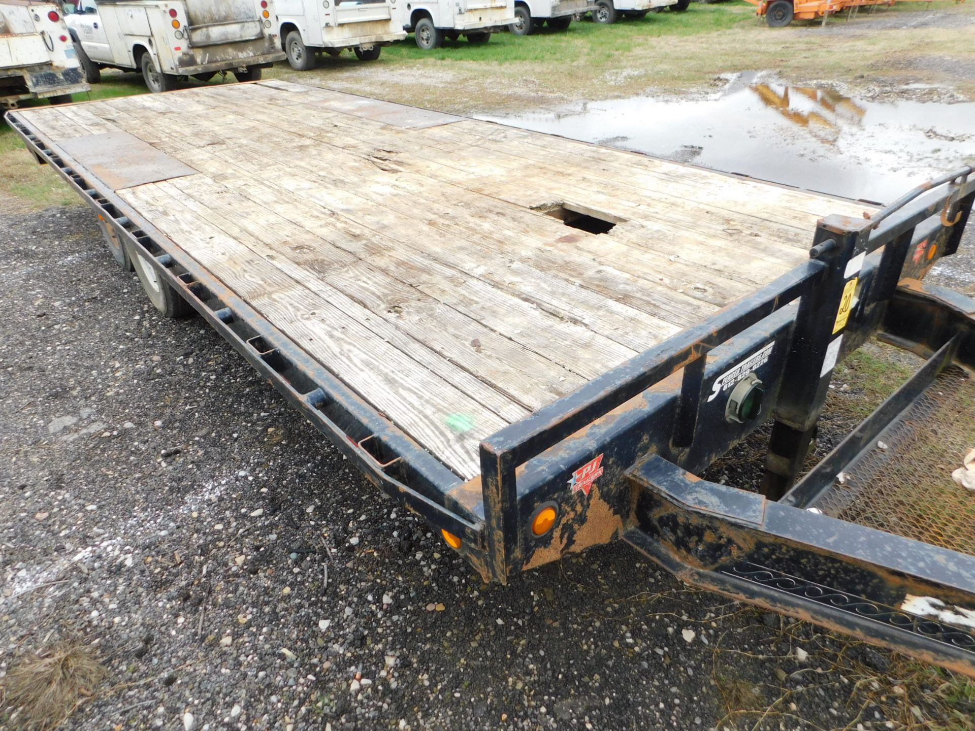 2008 PJ Tandem Axle Flat Bed Trailer, VIN 4P5F8202781119790, Wooden Deck, 20 ft. Long, 7 1/2ft. - Image 2 of 10