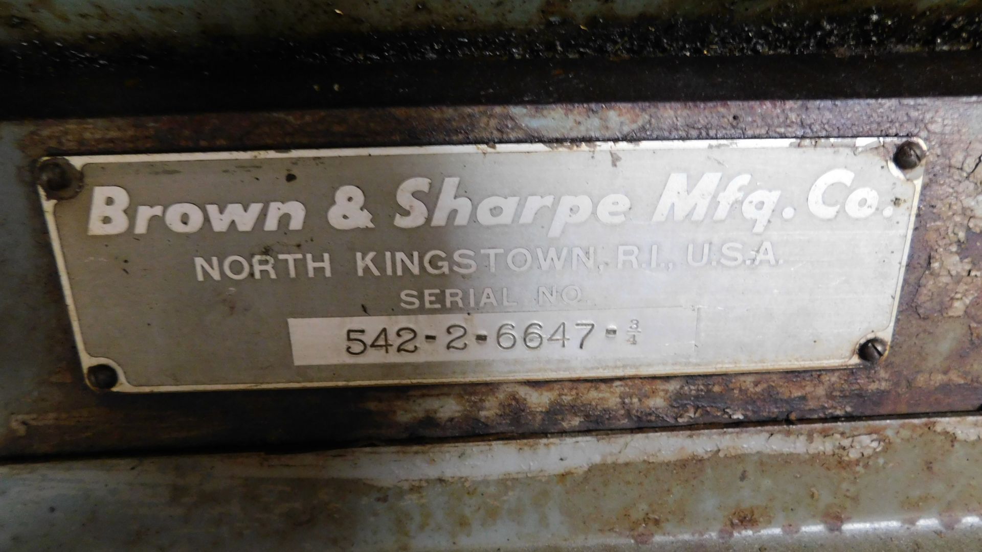 Brown & Sharpe #2 Ultramatic Screw Machine, s/n 542-2-6647, 3/4 In. Capacity - Image 2 of 2