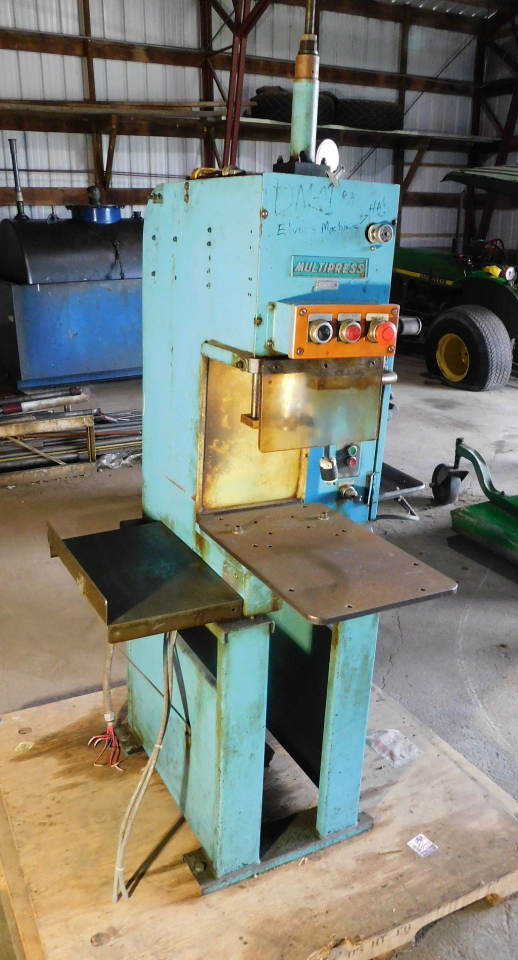 Dennison 3 Ton C-Frame Hydraulic Press, s/n 153