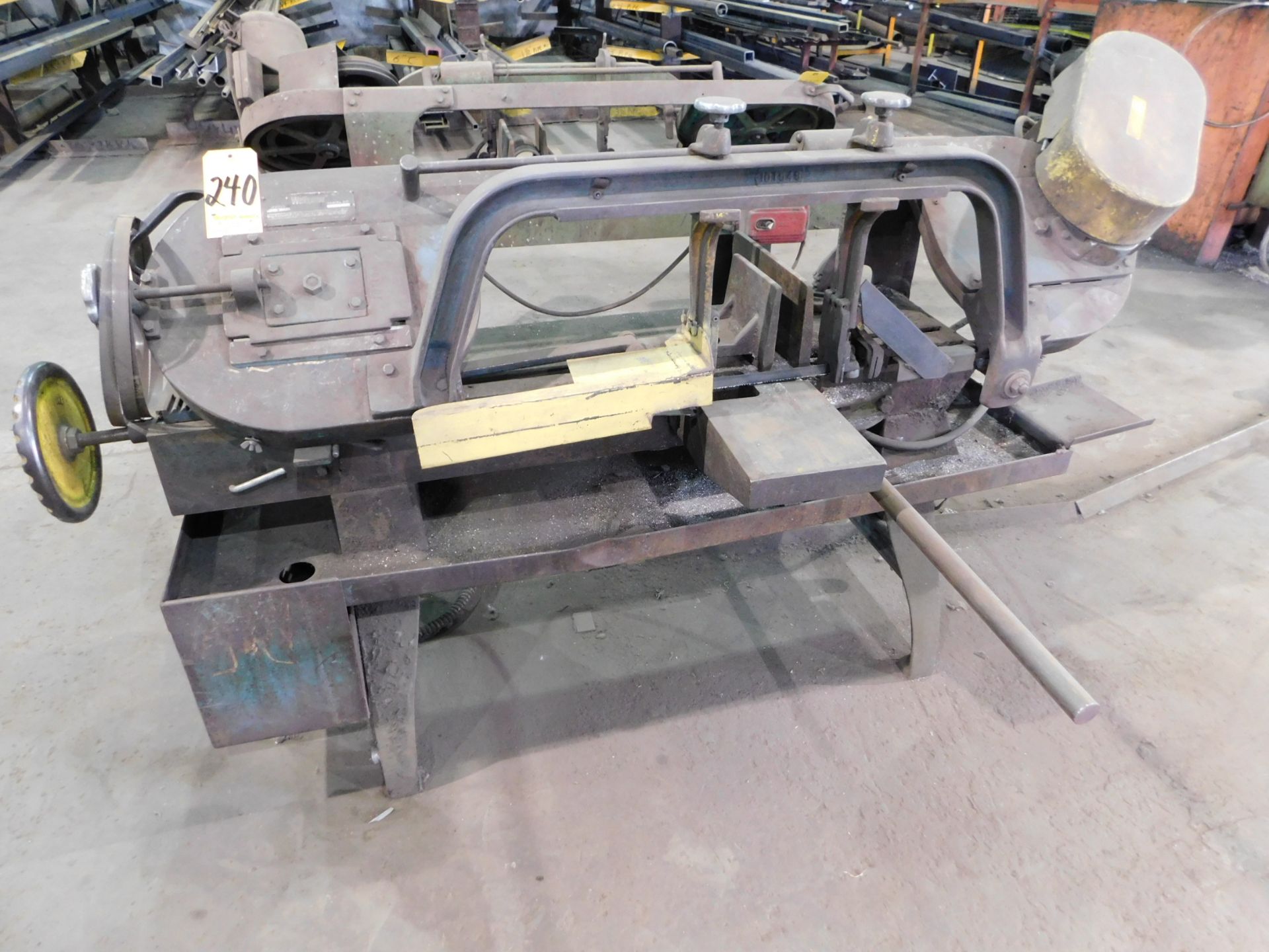 Wells Model 8 Horizontal Band Saw, s/n 20532, 9" X 16" Capacity