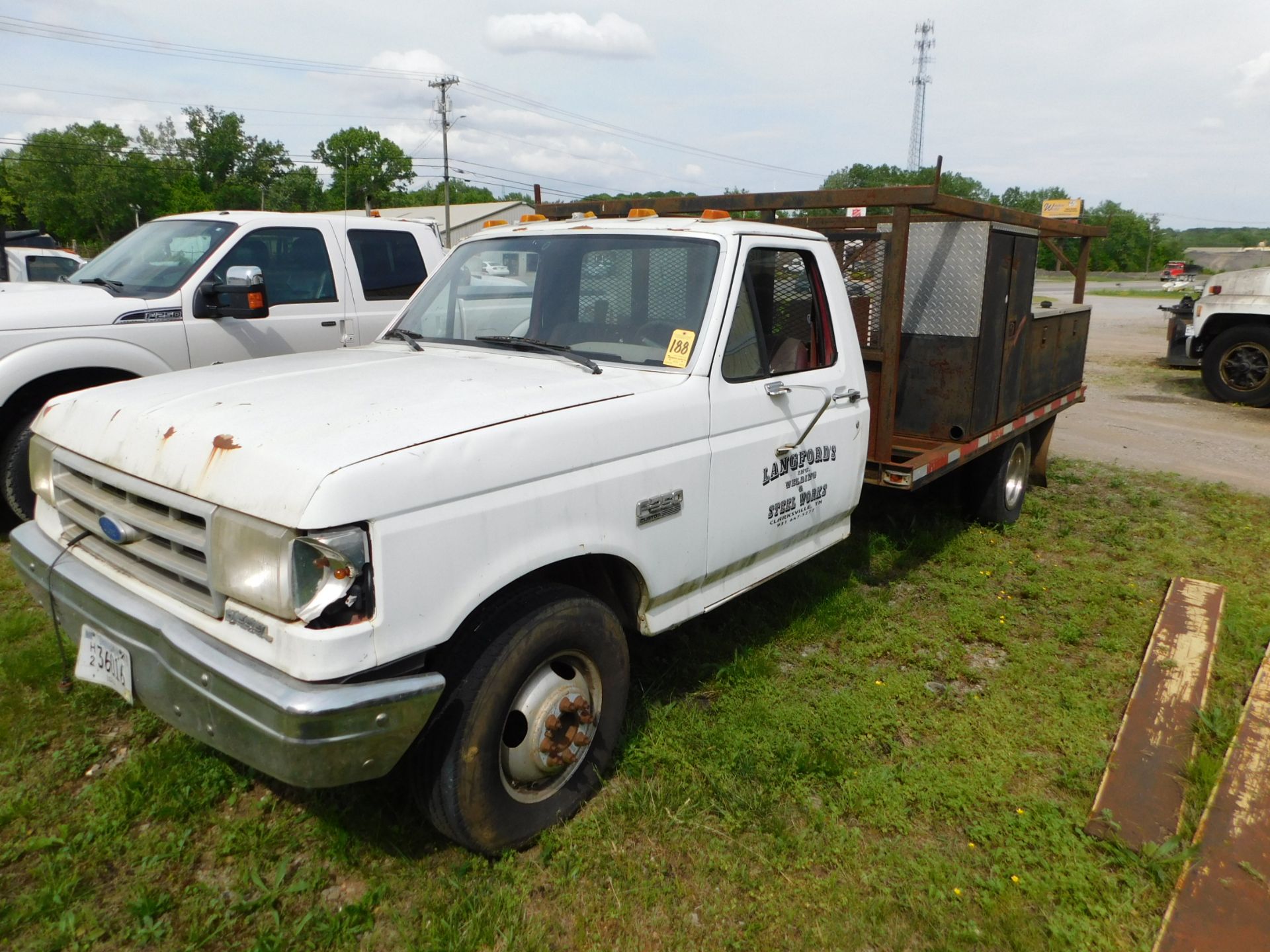 1984 Ford F350 Dually Service Truck, Vin 1FDJF37M6KNB68868, Diesel, Manual Transmission, Not In