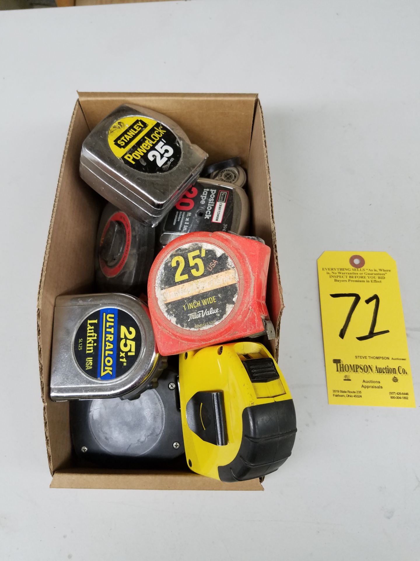 (10) Tape Measures, Various Sizes
