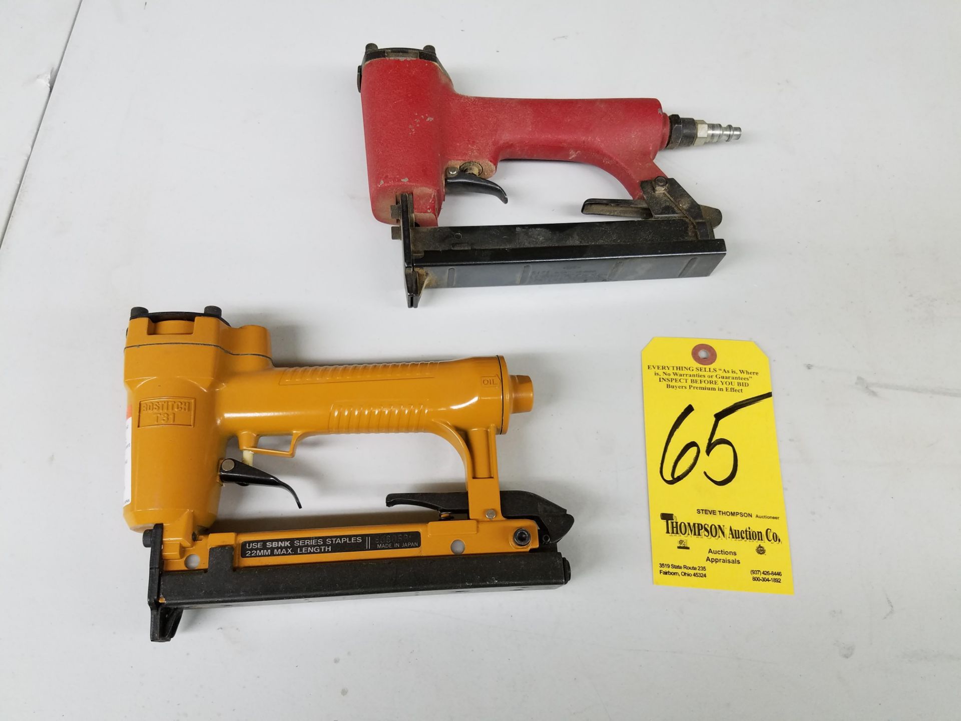 Bostitch and Dayton Pneumatic Staplers