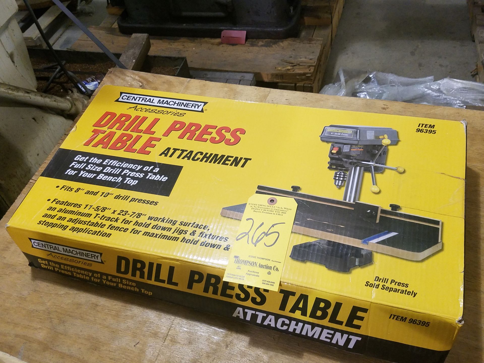 Central Machinery Drill Press Table, New in Box, For 8" and 10" Drill Press