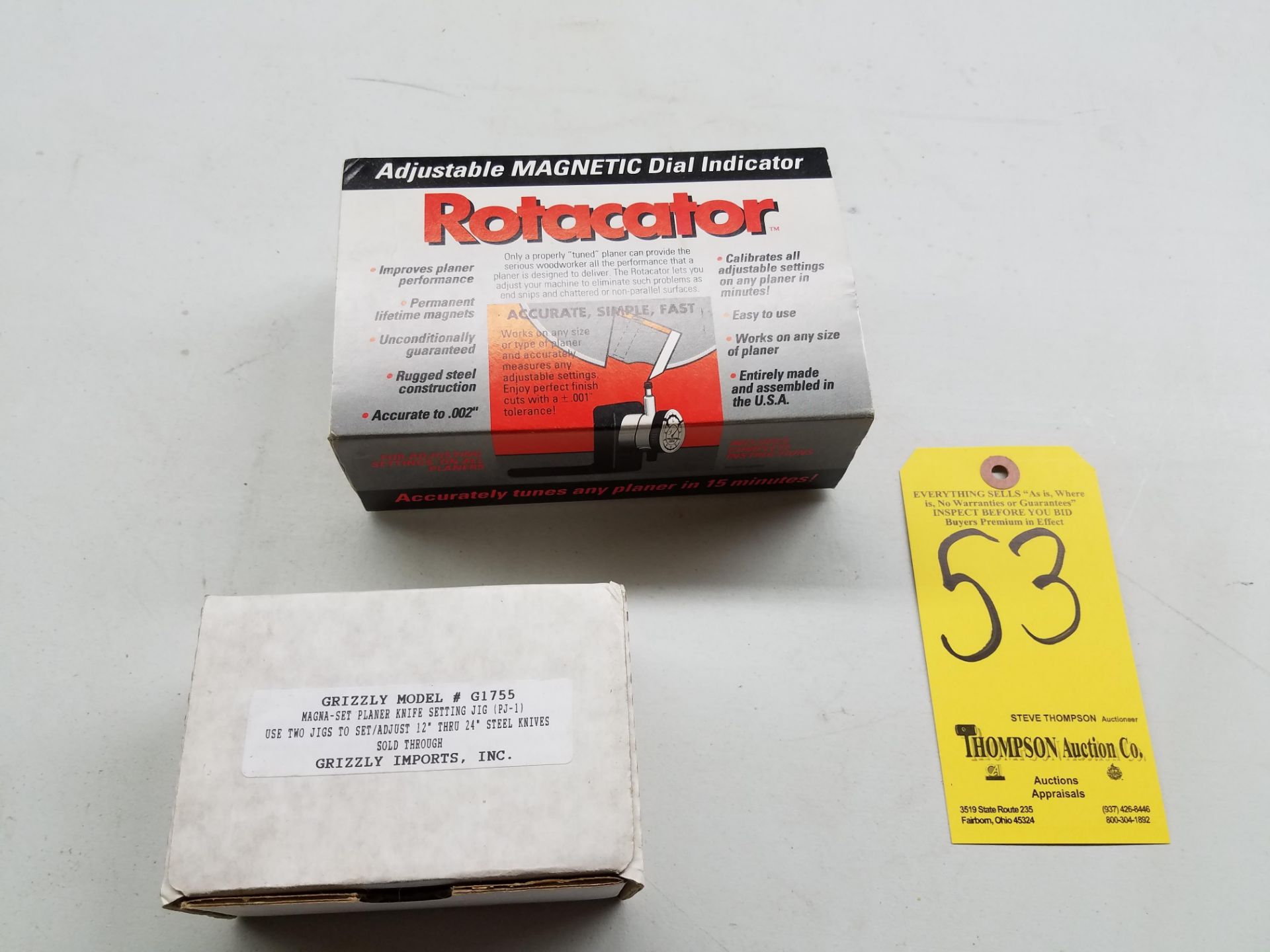 Rotocator Magna Set, To Set Planer Knifes, and Grizzley Knife Setting Jig