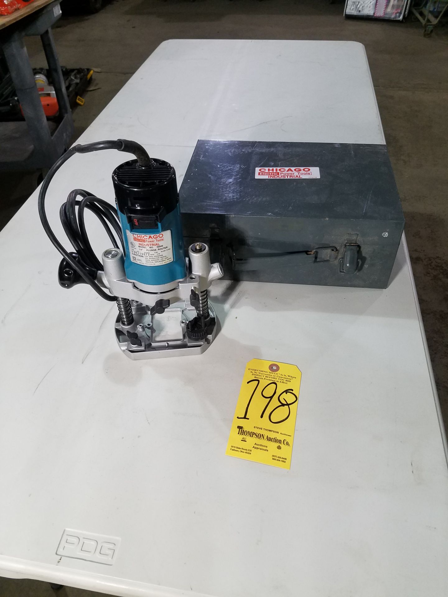 Chicago Electric 35946 Plunge Router, 1/4", New