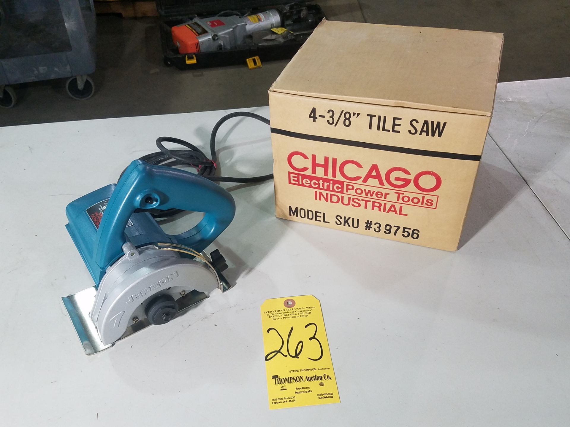 Chicago Electric SKU-39756 Tile Saw, 4 3/8", New