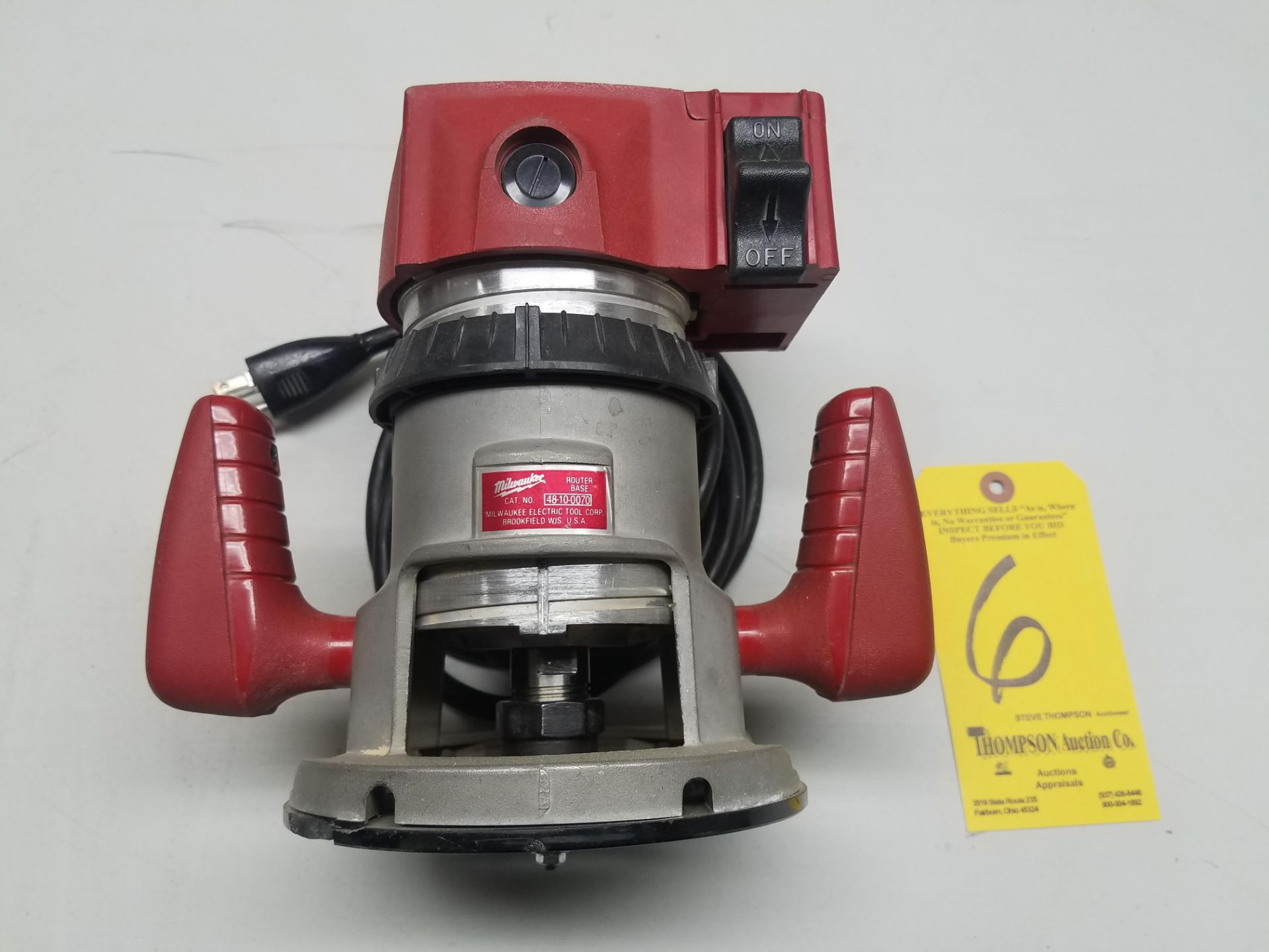 Milwaukee 48-10-0070 Router Base, with Milwaukee 5650 Router Motor, 24,500 RPM