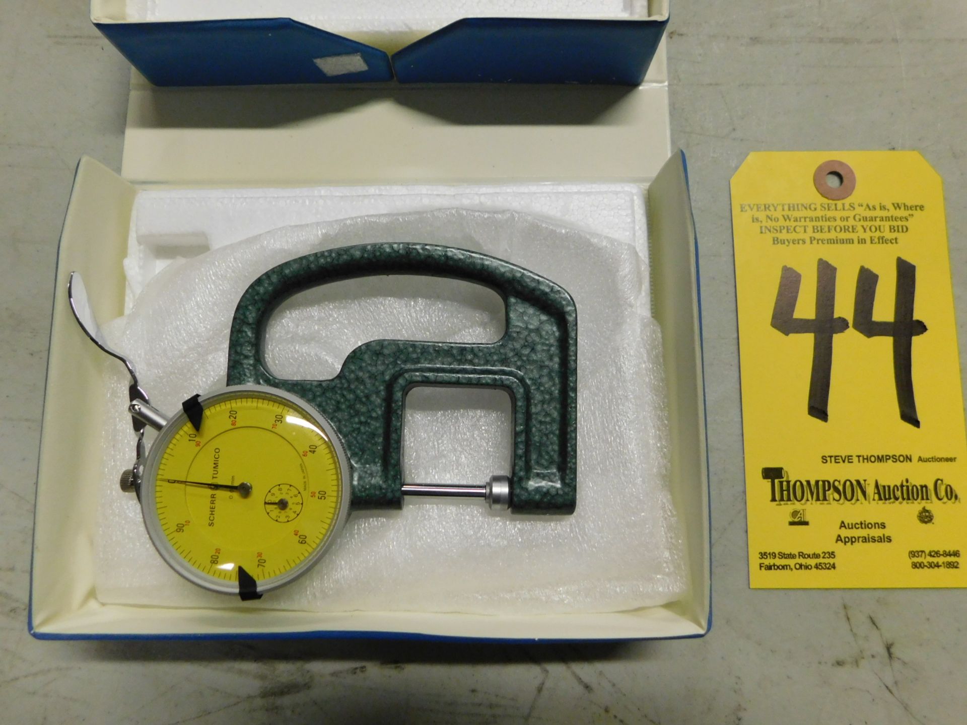 Scheer Tumico #64-1210-05 Dial Thickness Gage, New