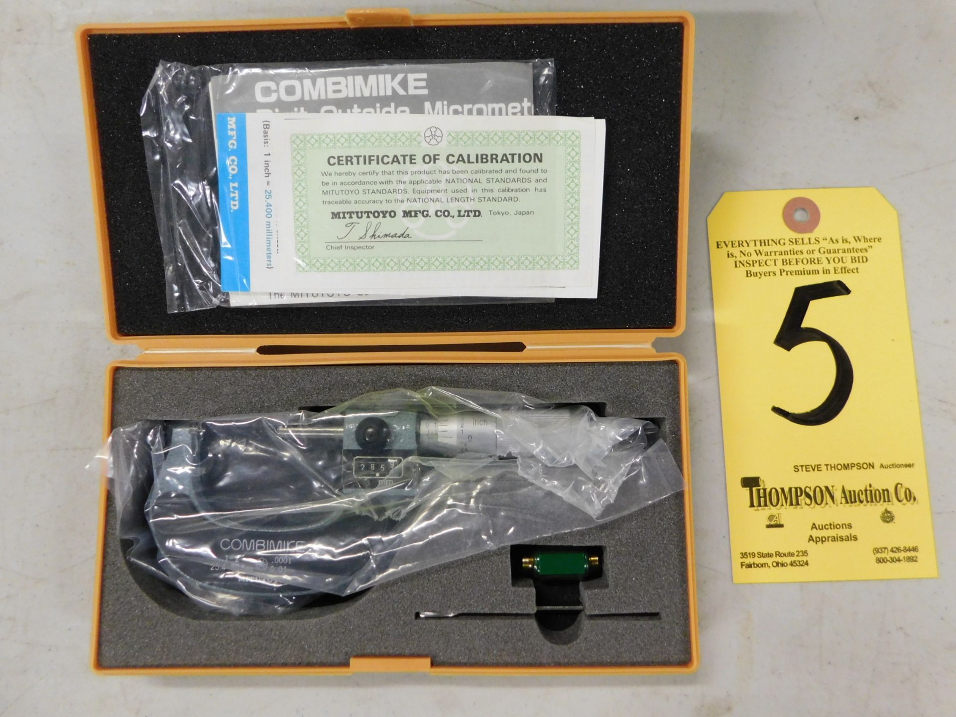 Mitutoyo Combimike Digital Outside Micrometer #159-212, 1-2", 0001" Resolution, New