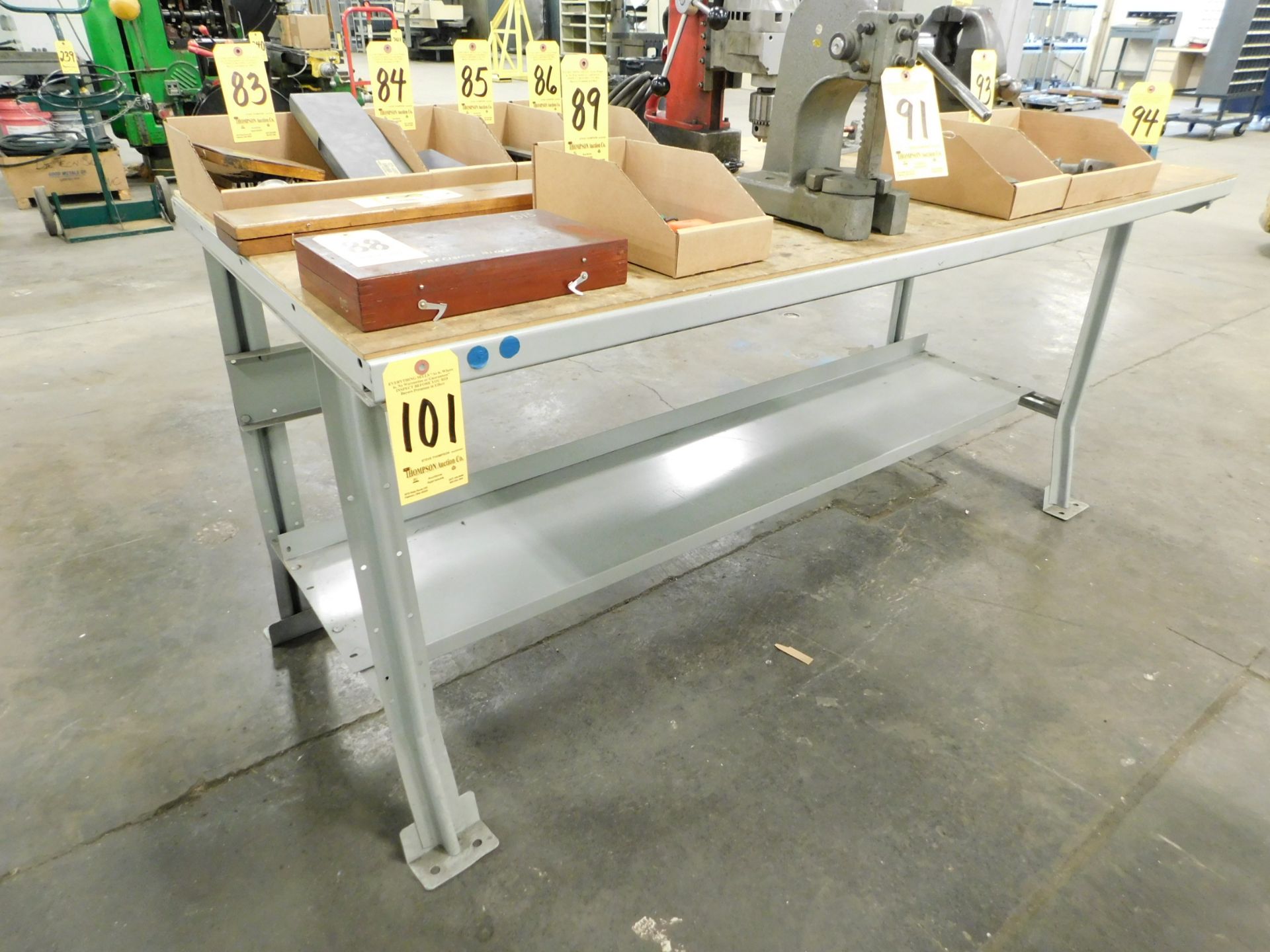 Metal Shop Table, 36 In. X 72 In. X 34 In. High