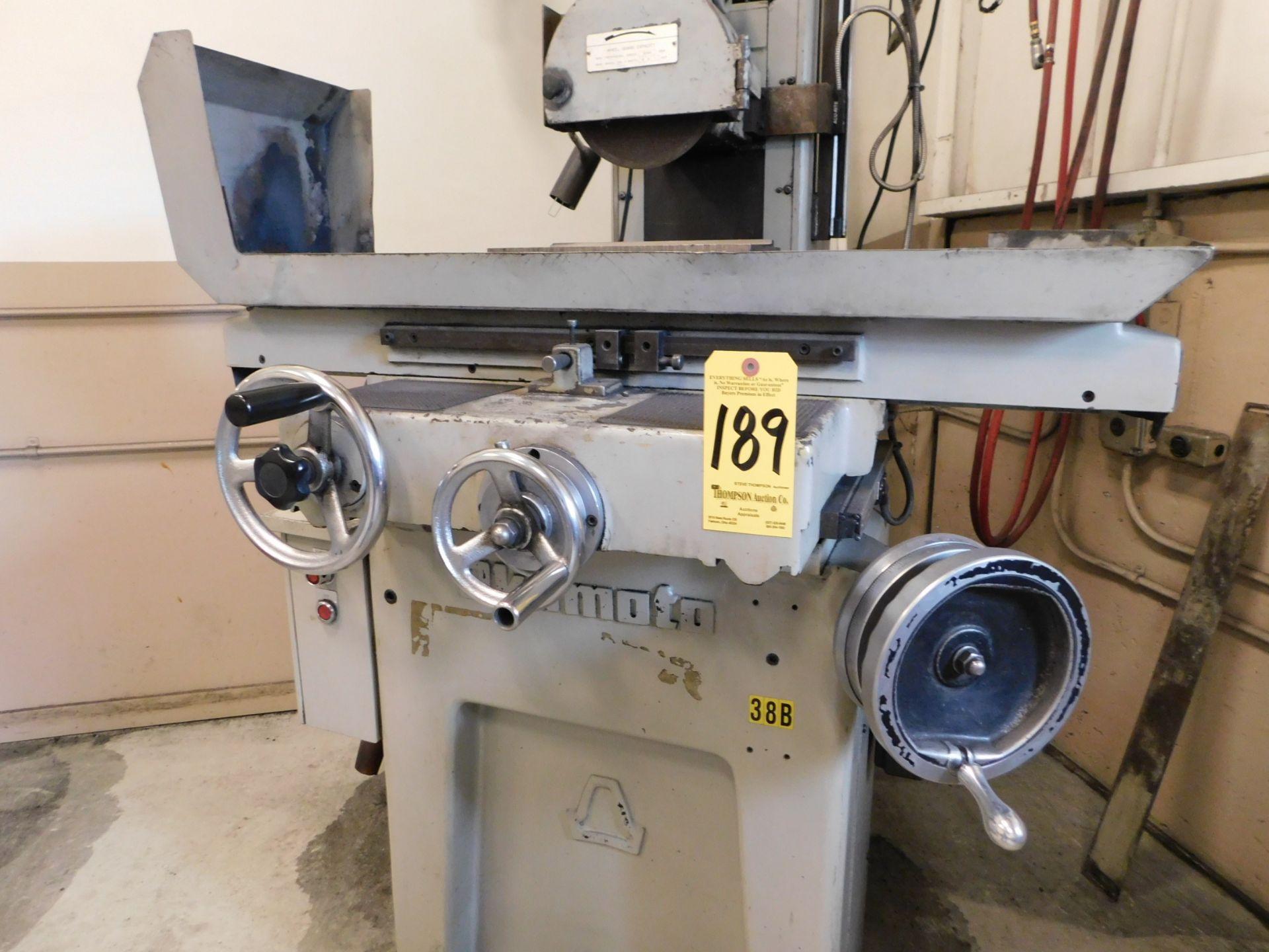 Okamoto Model 6-12/14 Linear Hand Feed Surface Grinder, s/n 3502, Walker 612 Fine Pole Magnetic - Image 13 of 14