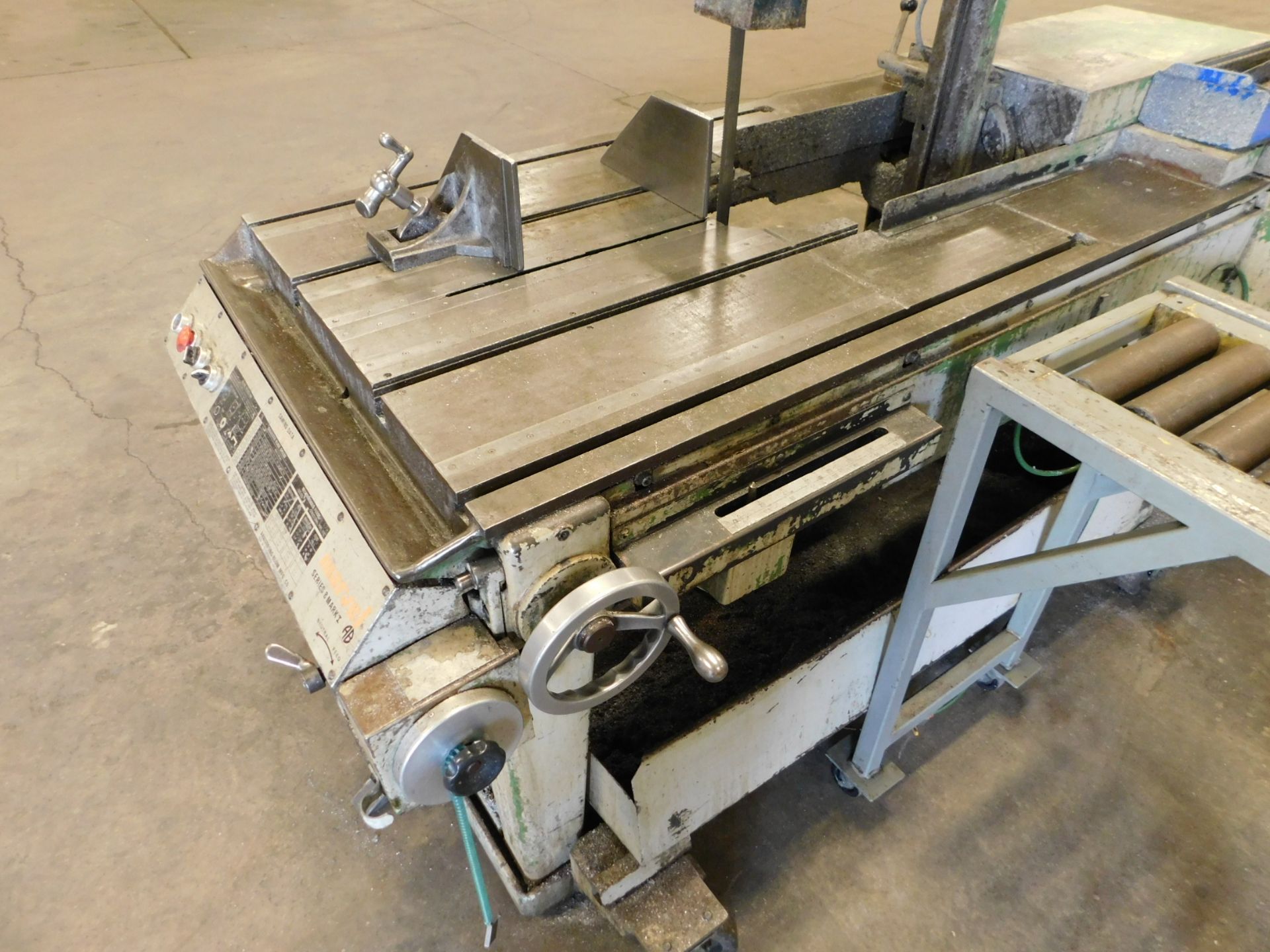 Marvel Series 8, Mark I Vertical Tilting Head Band Saw, s/n 824554-W, Mounted on Base with - Image 4 of 15