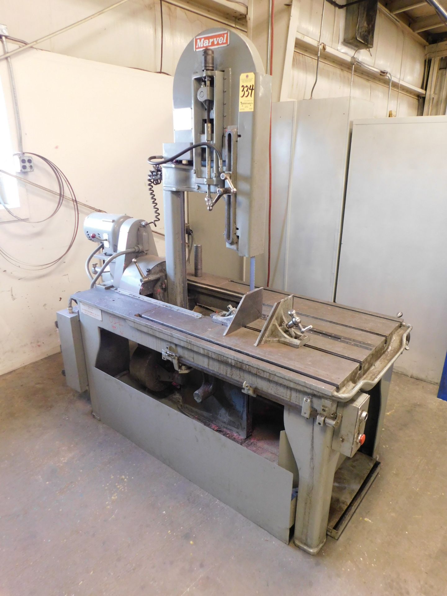 Marvel Series 8 Vertical Tilting Head Band Saw, s/n 811934