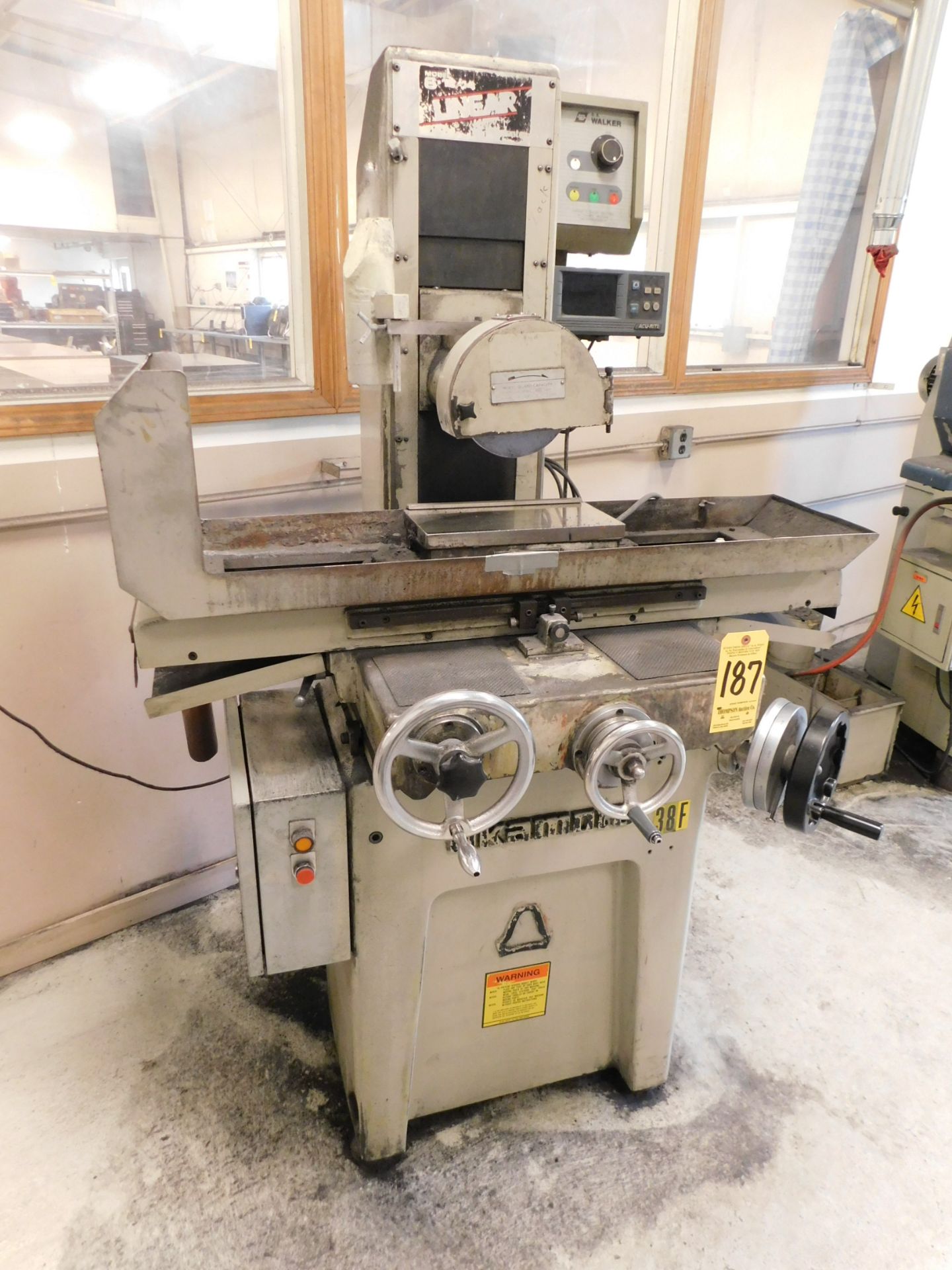 Okamoto Model 6-12/14 Linear Hand Feed Surface Grinder, s/n 21114, Walker 612 Fine Pole Magnetic