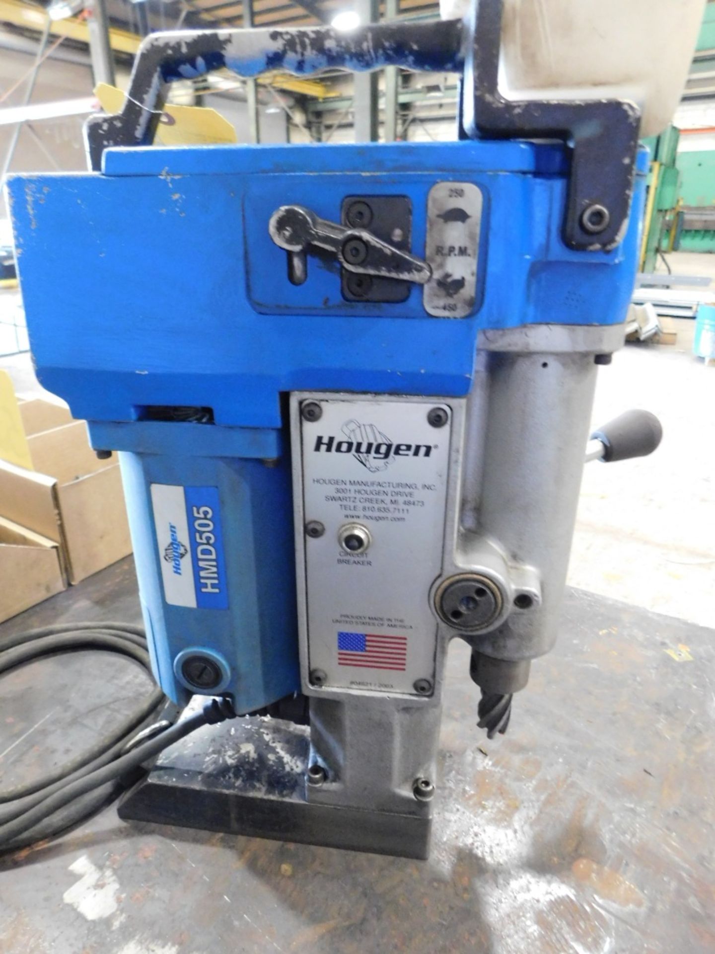 Hougen HMD505 Magnetic Base Slugger Drill with Case - Image 5 of 7