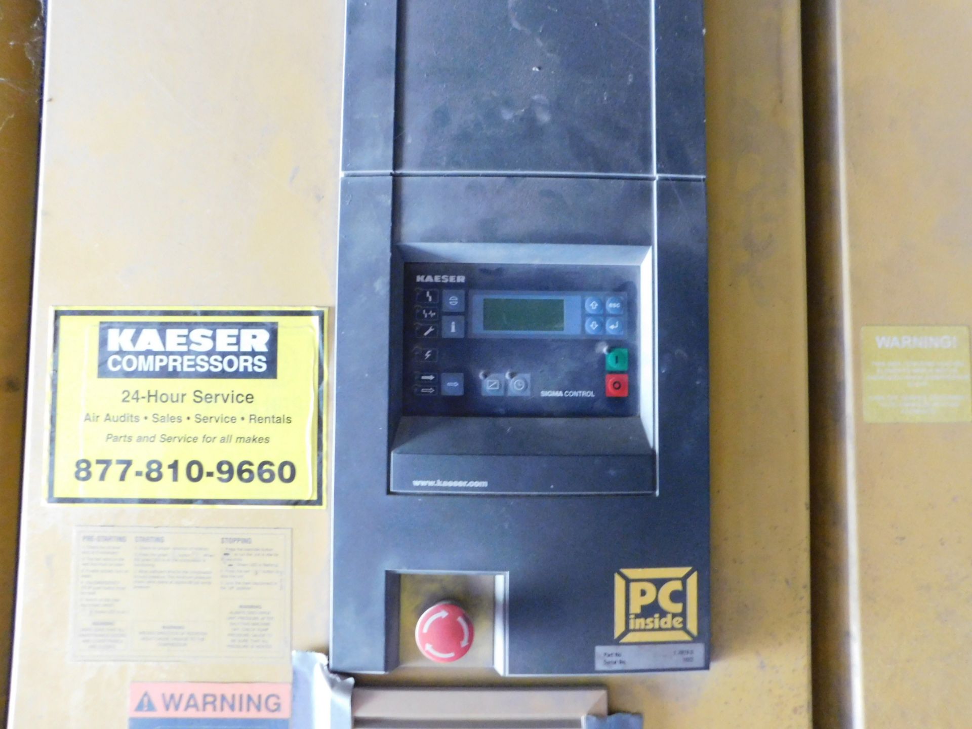 Kaeser ESD300 Rotary Screw Air Compressor, s/n 1022, 300 HP, Direct Drive - Image 3 of 4