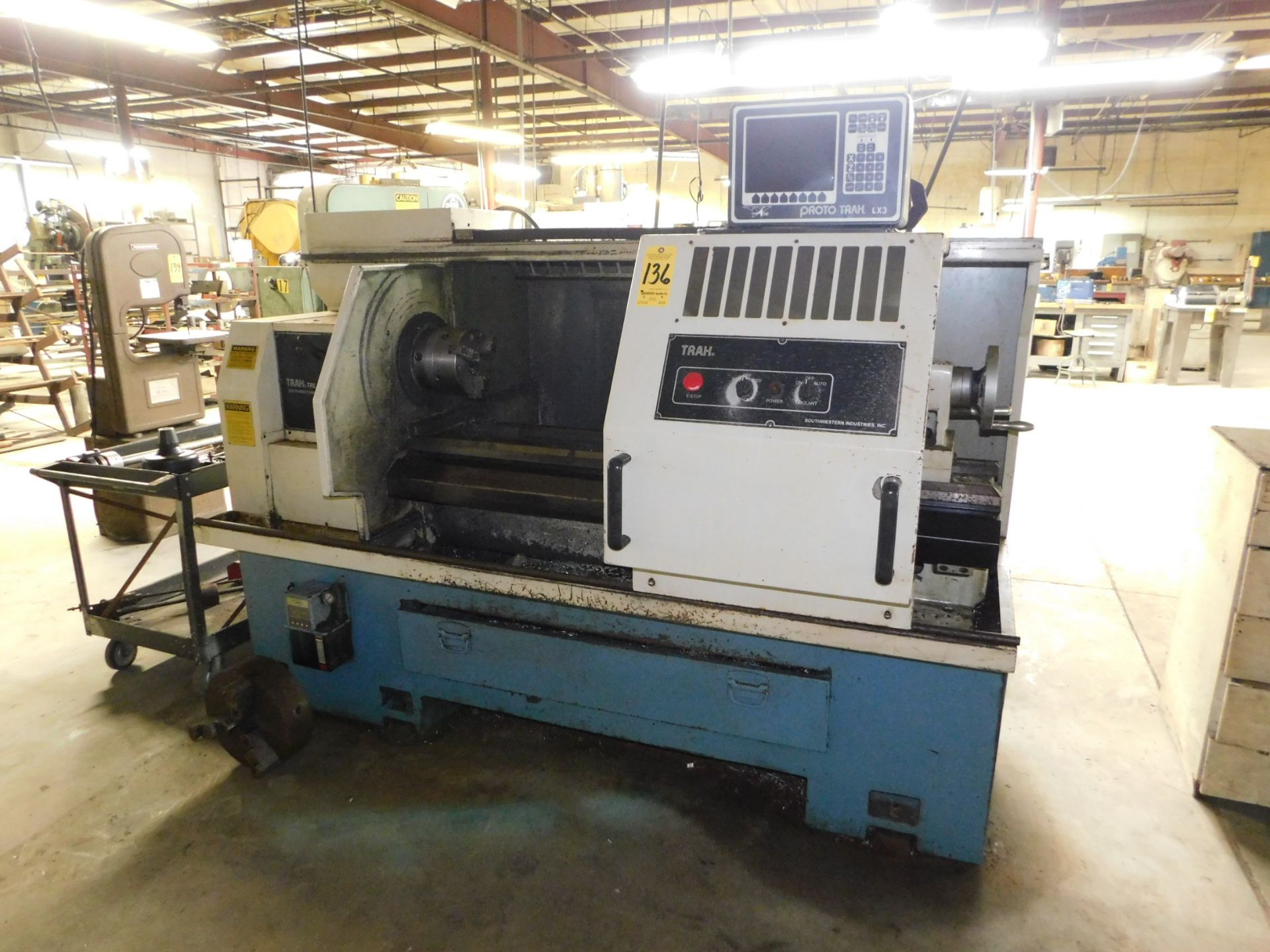 Southwestern Industries Model Trak TRL1840 CNC Tool Room Lathe, s/n 00-8289, Prototrak LX-3 CNC - Image 5 of 14