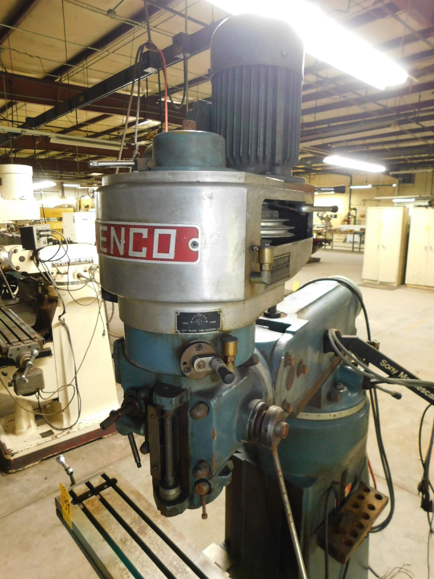 Enco 2 HP Vertical Mill, Sony D.R.O. - Image 5 of 8
