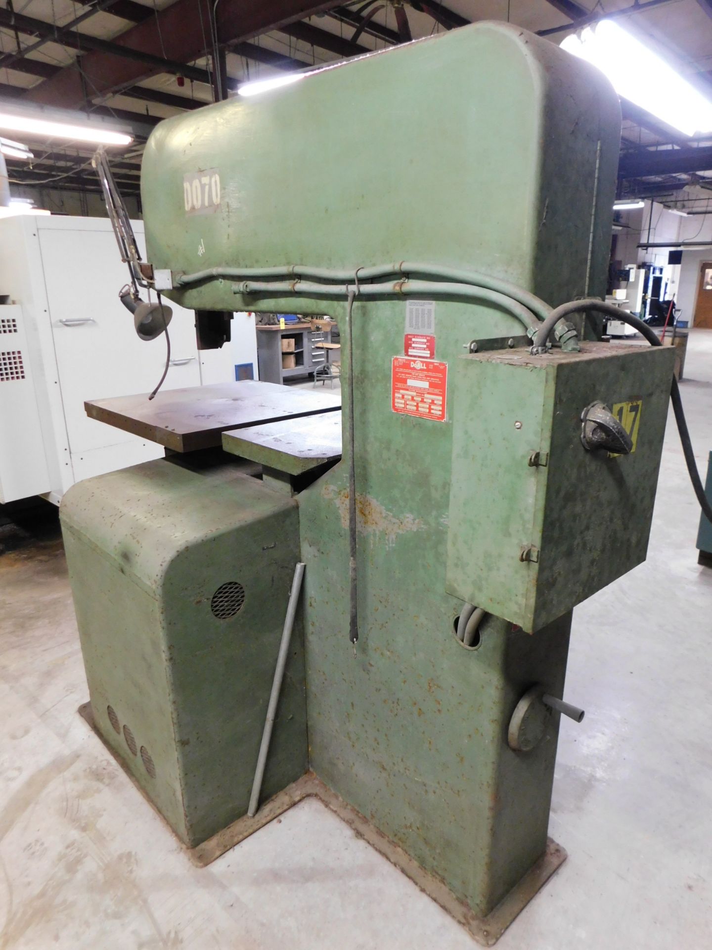 Do-All Model 3613-0, 36 Inch Vertical Band Saw, s/n 278-74542, Blade Welder - Image 3 of 9