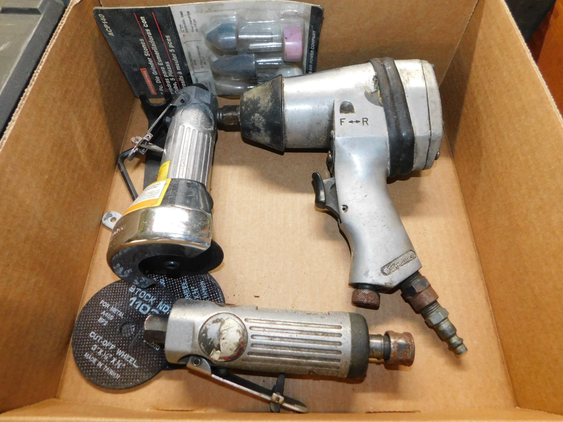 (2) Pneumatic Grinders and (1) Pneumatic Impact, 1/2 In. Drive