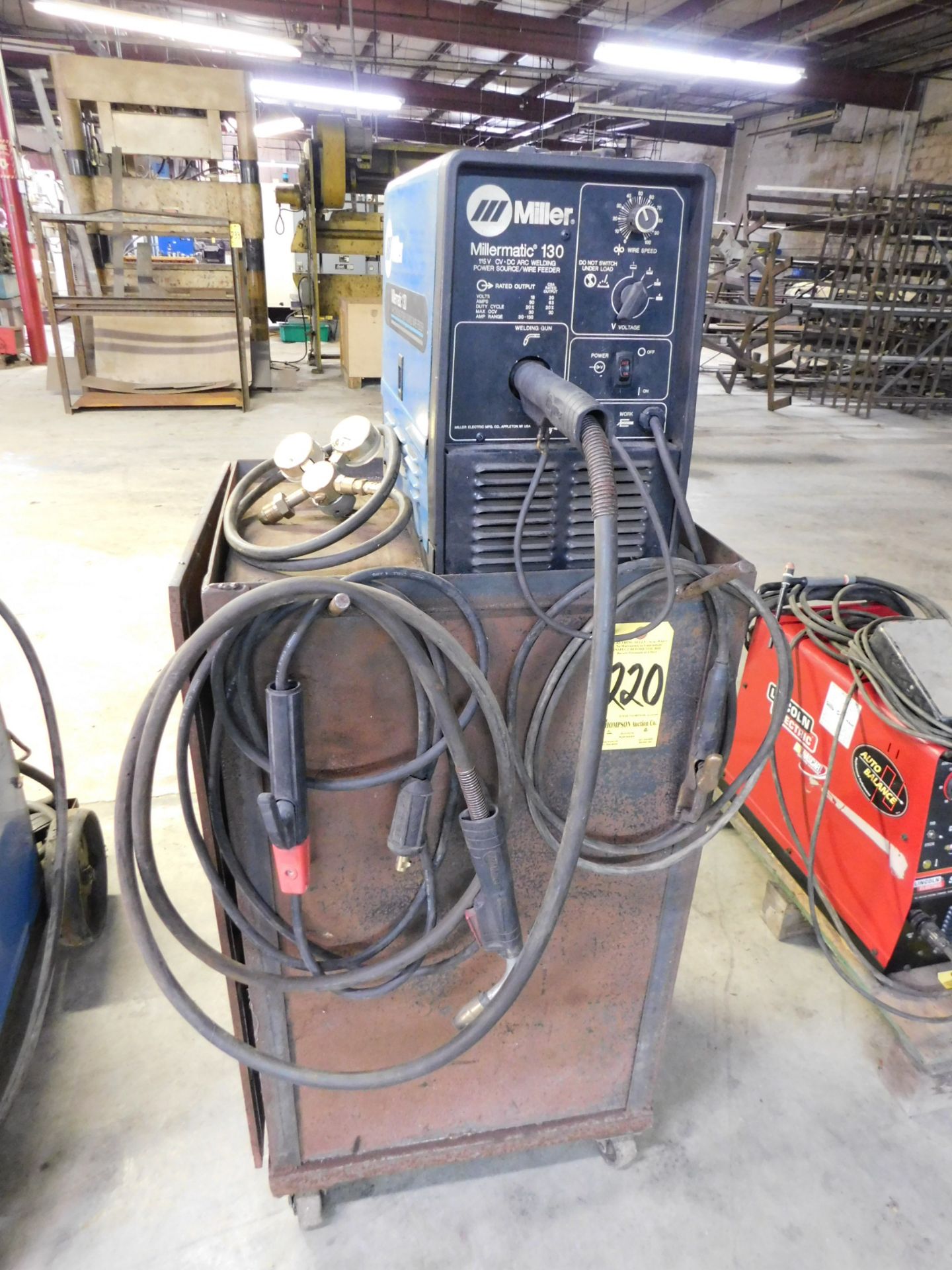 Miller Millermatic 130 Mig Welder, s/n KF891790, 115/1/60 AC, with Cart