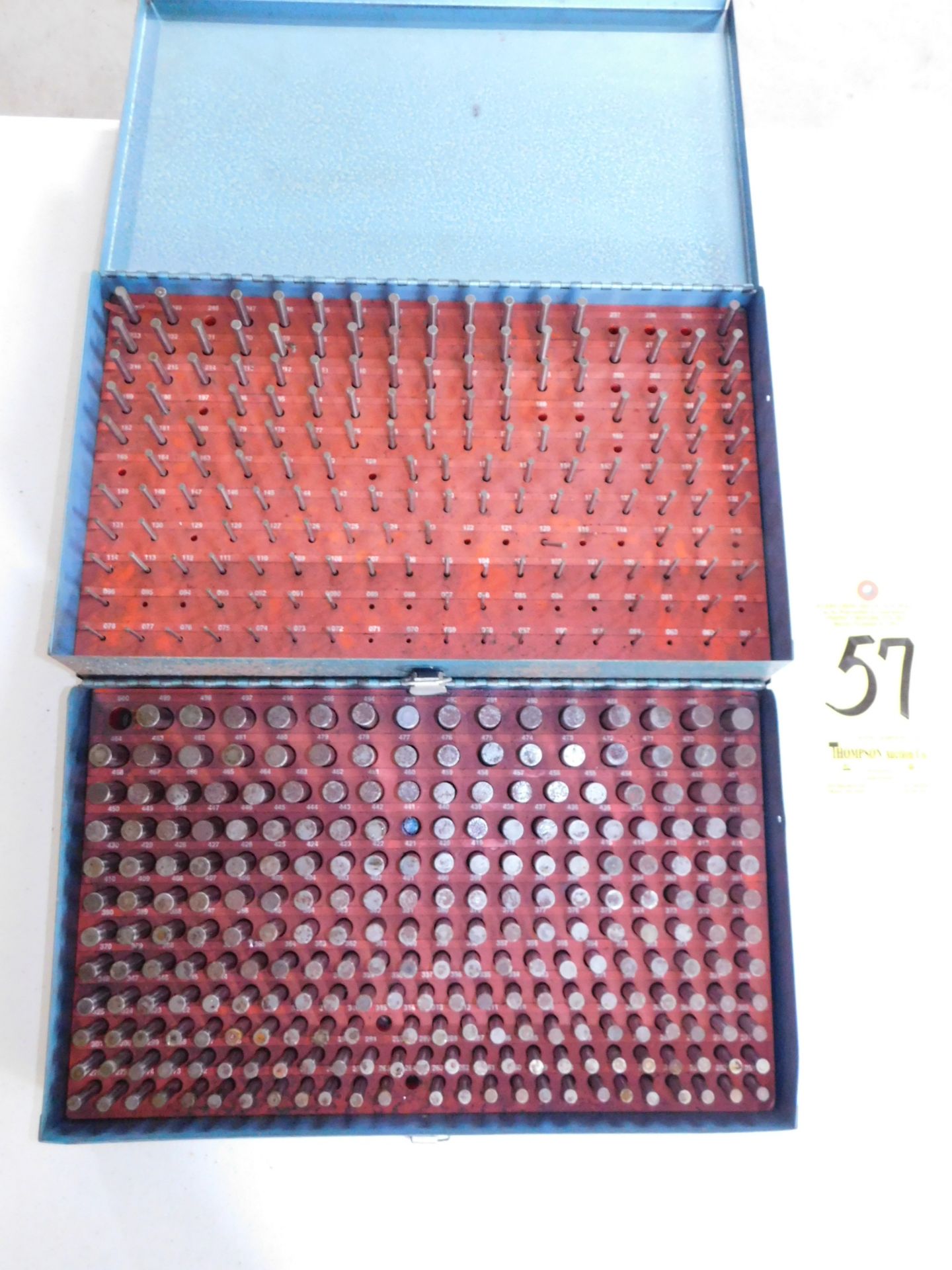 (2) Pin Gage Sets, (1) .061 In. - .250 In., (1) .251 In. - .500 In.