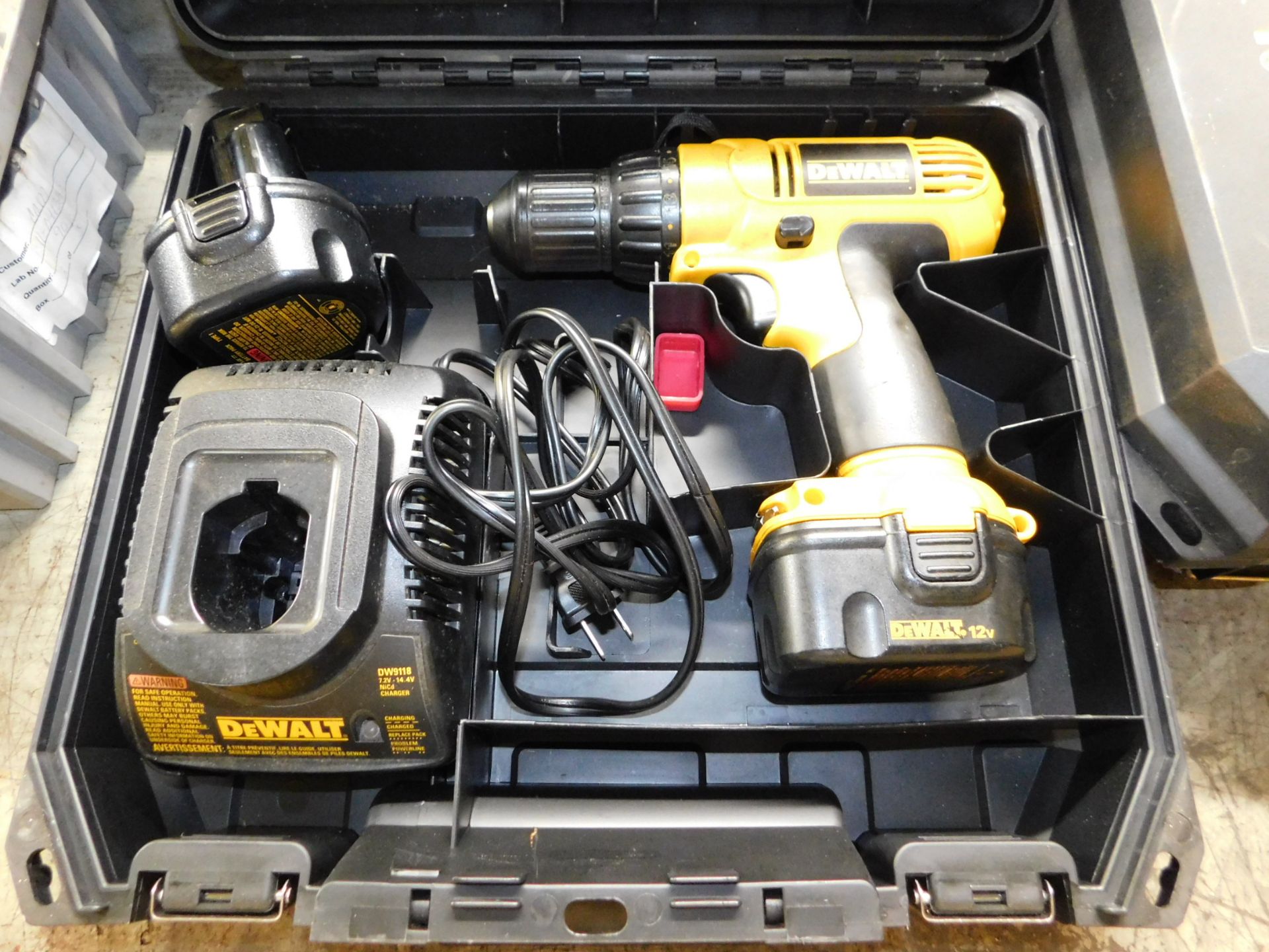 Dewalt 12V Cordless Drill with Charger and Case
