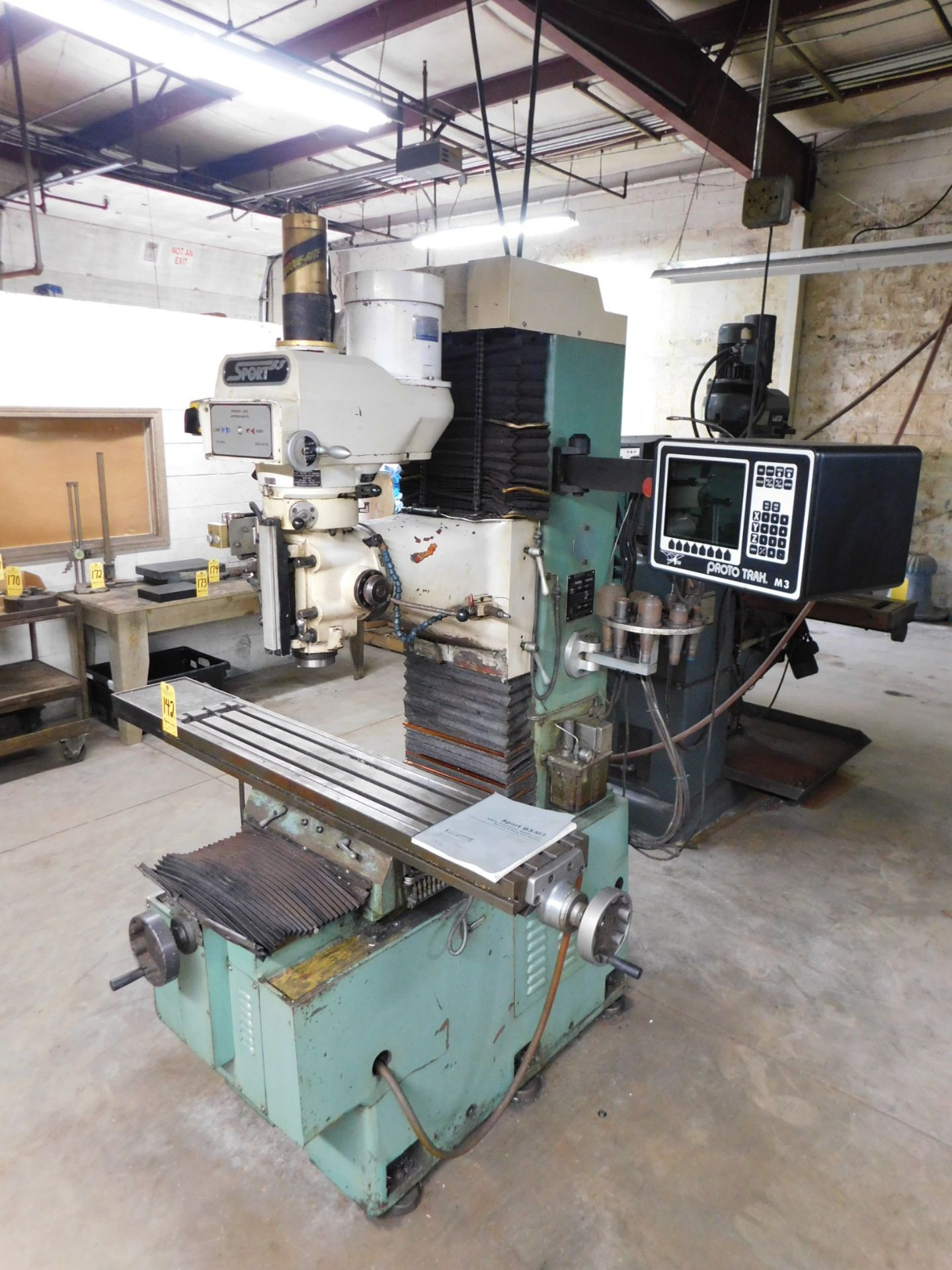 Southwestern Industries Model Sport B3 CNC Vertical Bed Mill, s/n 00-0682, M3 CNC Control, New - Image 4 of 14