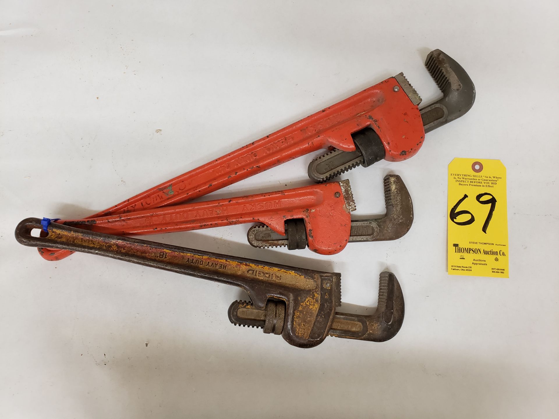 24" & (2) 18" Pipe Wrenches