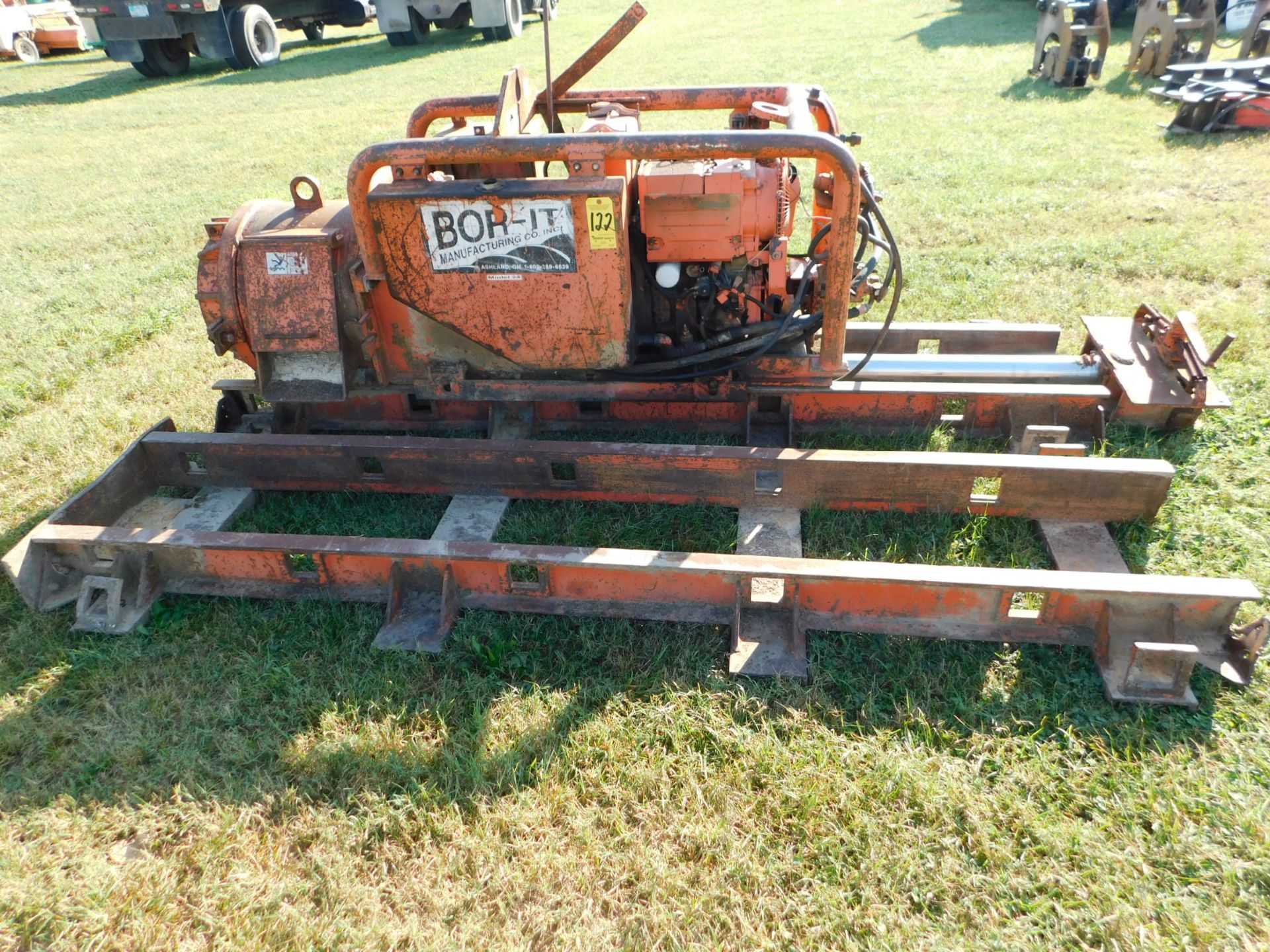 Bor-It Mfg. Model 24 Gas-Powered Boring Machine, SN 240198, with Deutz Diesel Engine, and (2) 10'