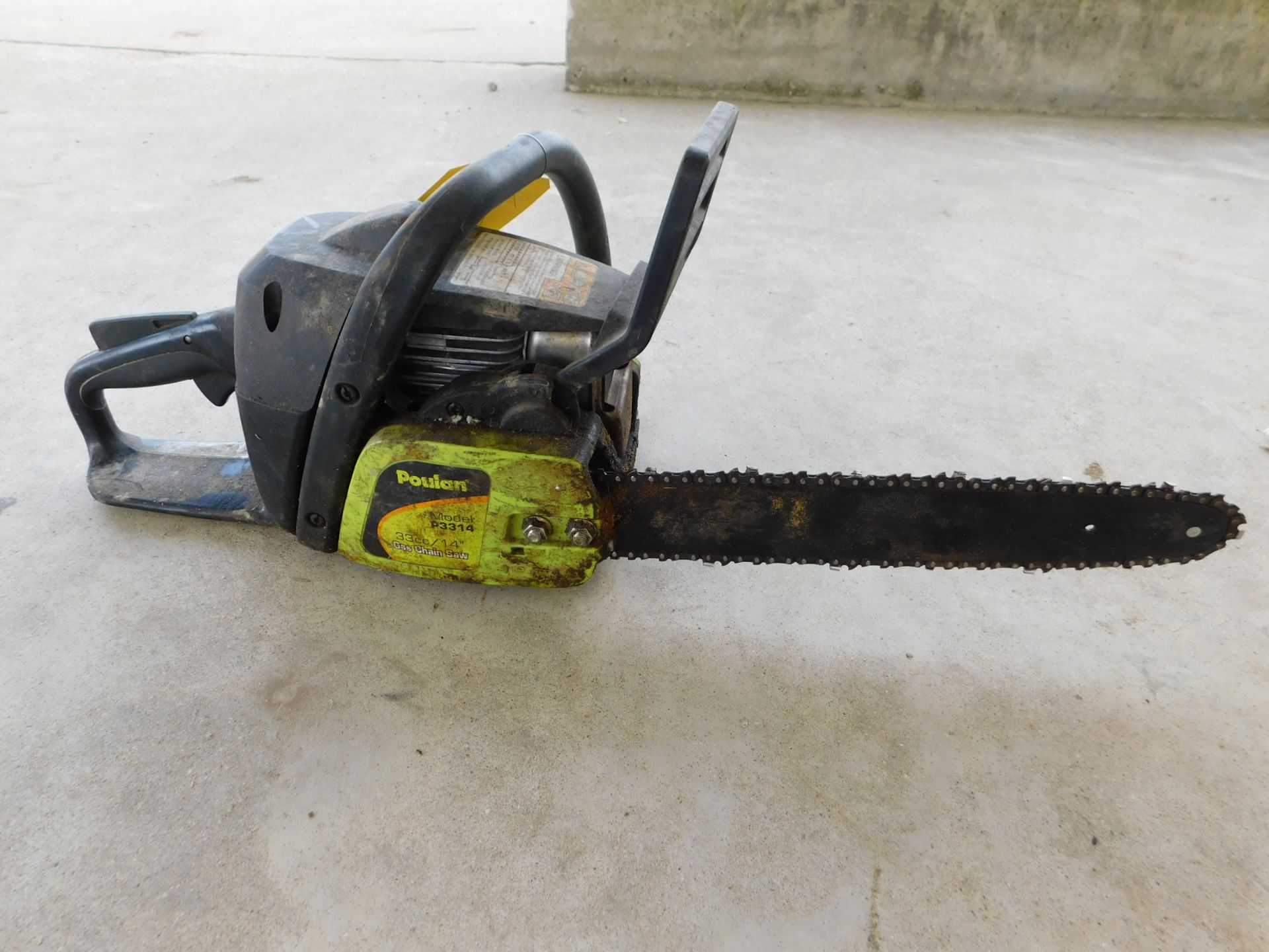 Poulan Model P3314 14" Gas-Powered Chain Saw-Runs, BUT Clutch is Sticking
