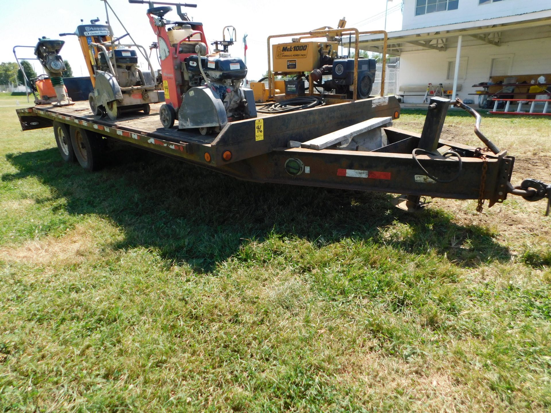 2010 US Built Trailers Tandem Axle Equipment Trailer, VIN 1U9BU1621A1114092, 21' Length, 16' Bed, 5'