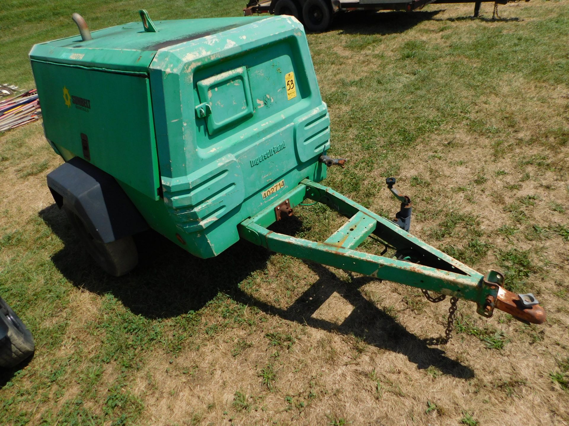 Ingersoll Rand Model 185 WJD Diesel-Powered Portable Air Compressor, SN 355349UDP43, New in 2005, NO