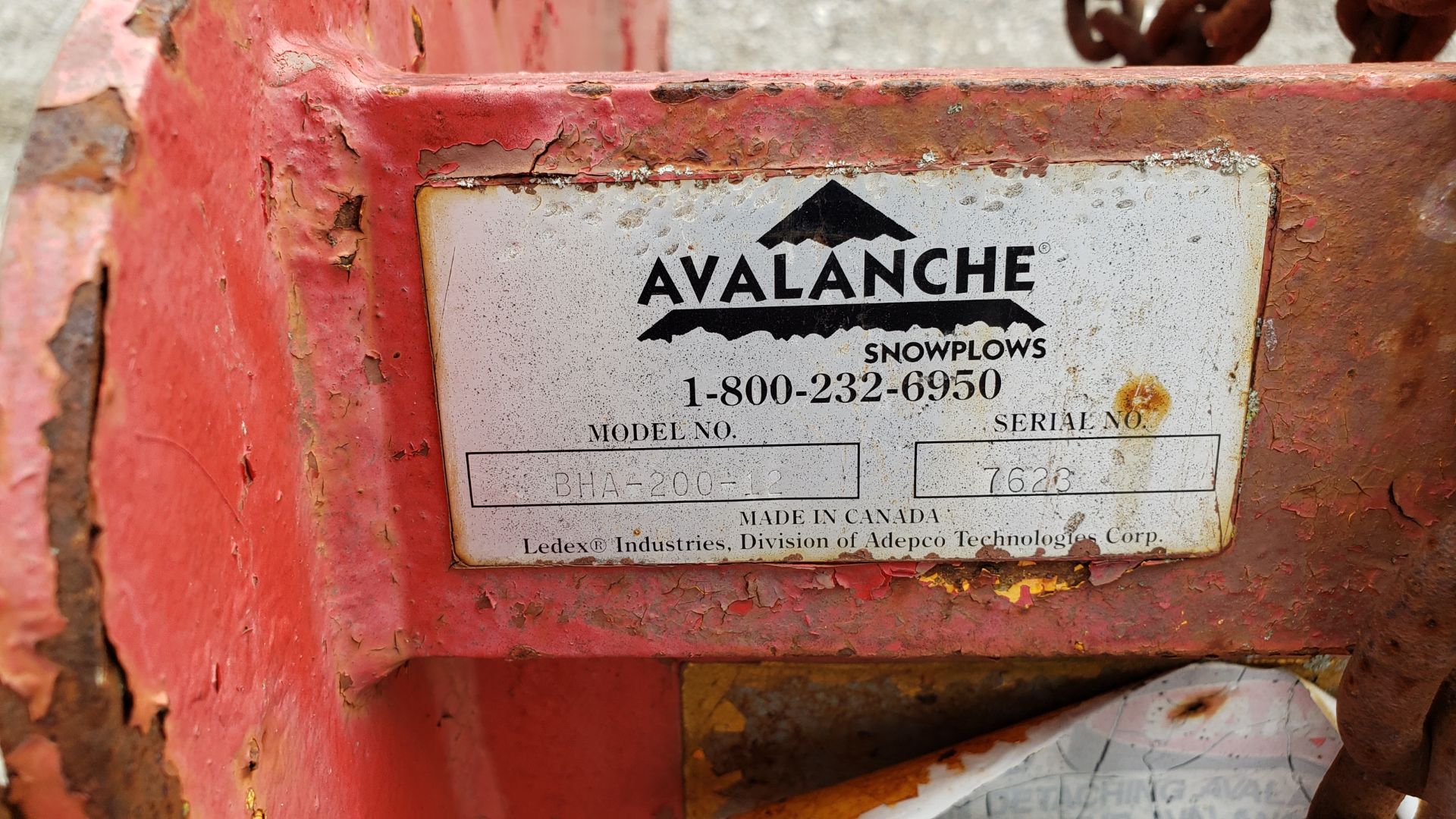 Avalanche 12' Snow Box for Loader/Backhoe Model BHA-200-12 - Image 2 of 2