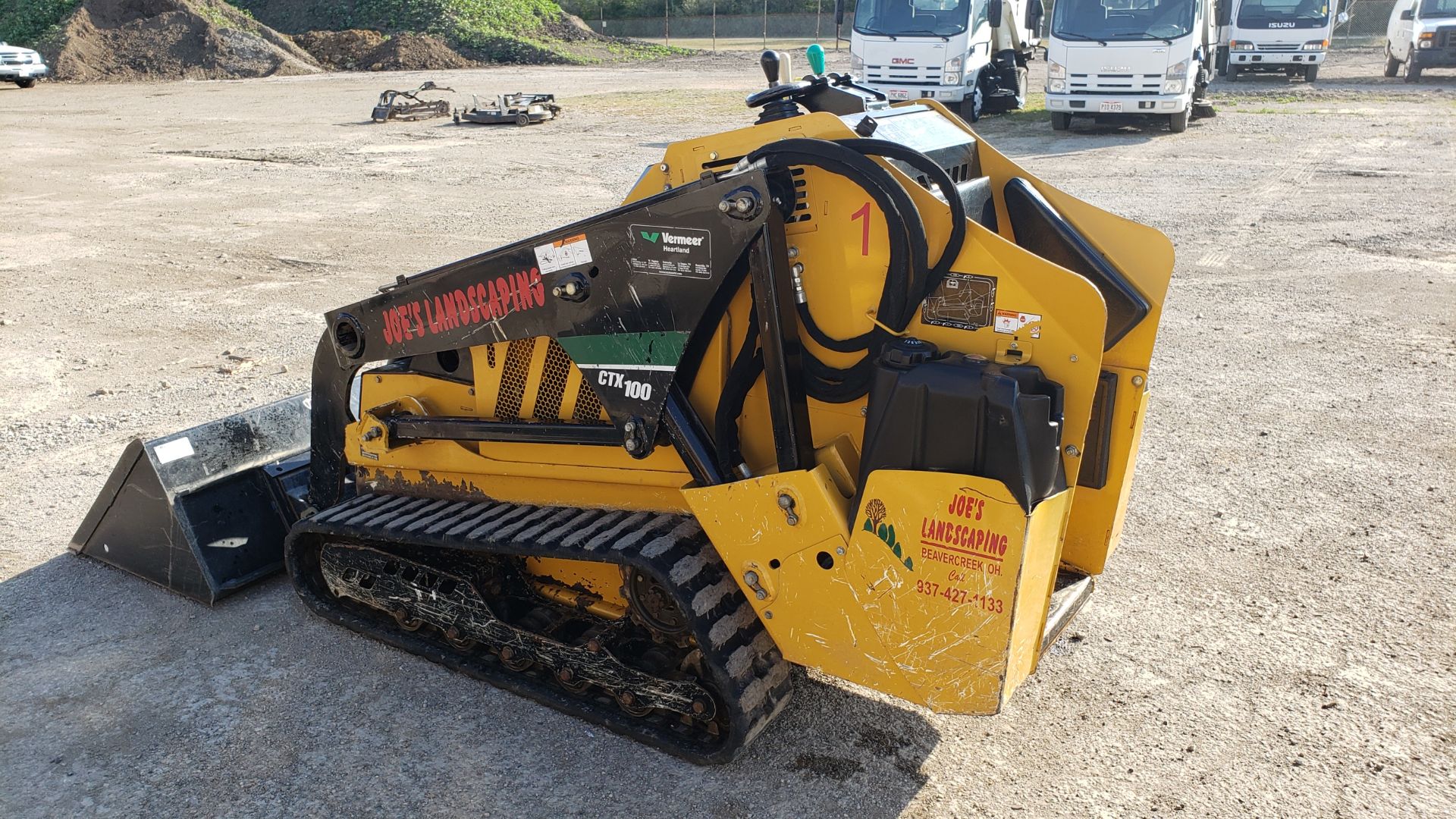 Vermeer CTX 100 Mini Skid Steer Loader, Kohler 40 HP Diesel, 48” Bucket s/n 1VRZ080HXH1000491, 963 - Image 3 of 8