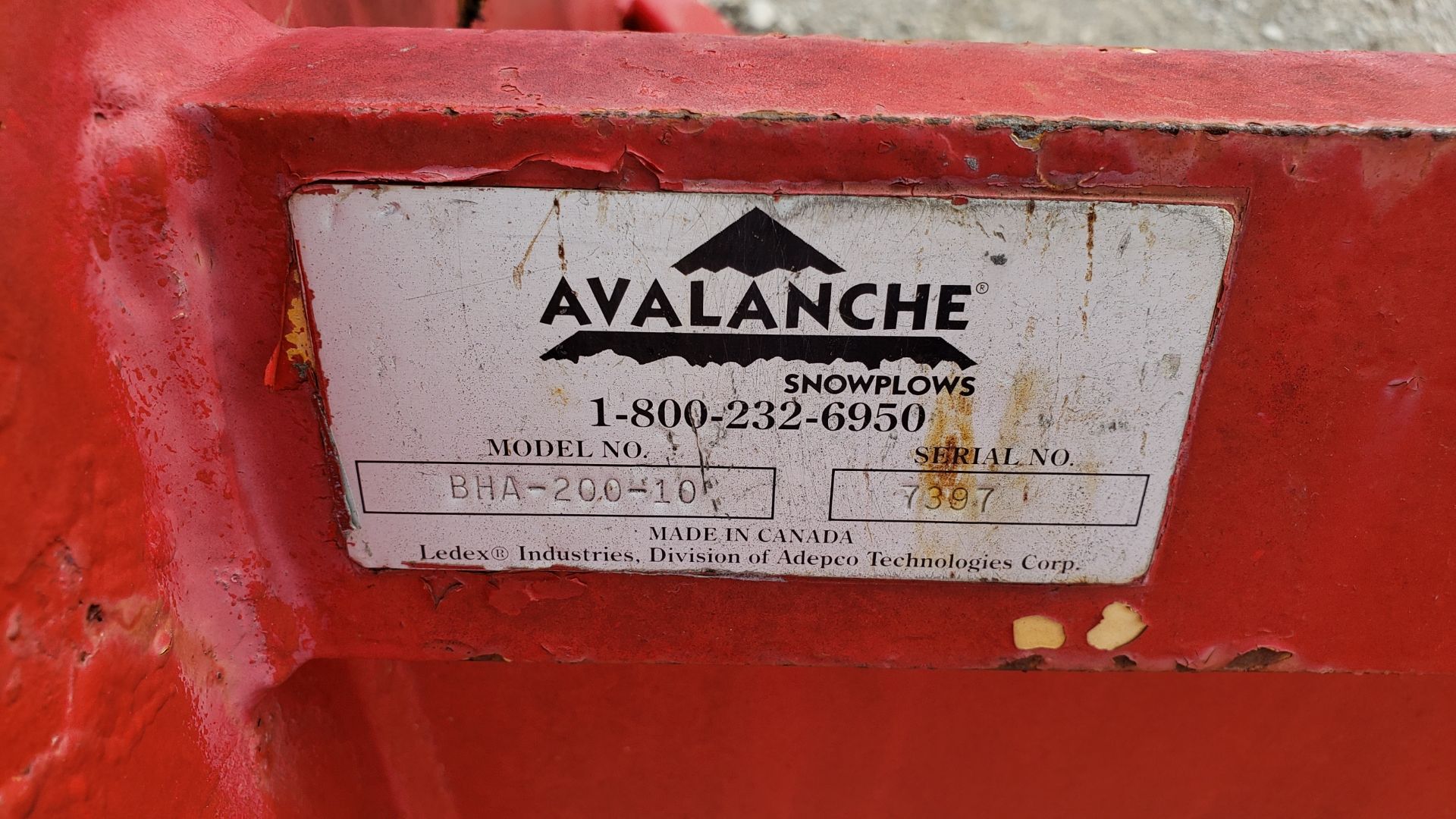 Avalanche 10' Snow Box for Loader/Backhoe Model BHA-200-10 - Image 2 of 2