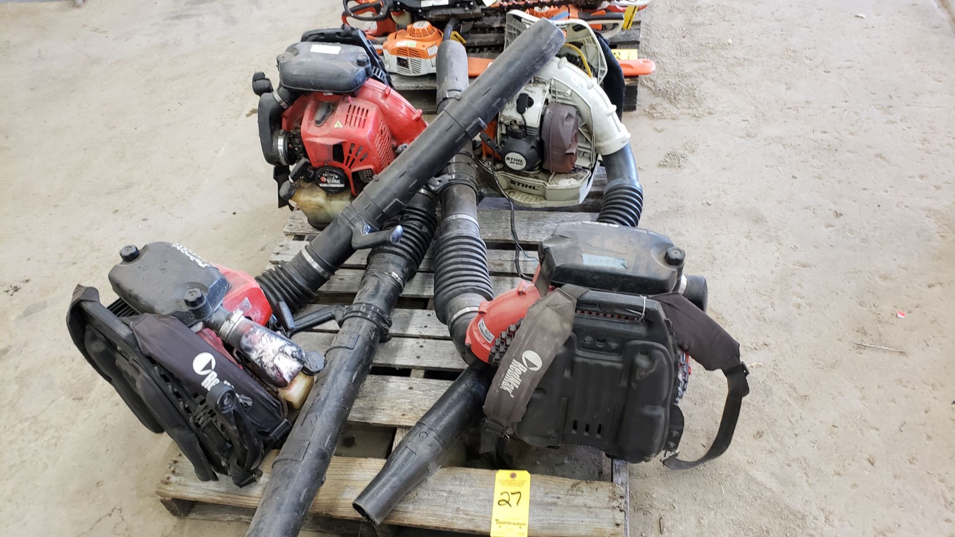 Assorted Gas-Powered Blowers (Condition Unknown)