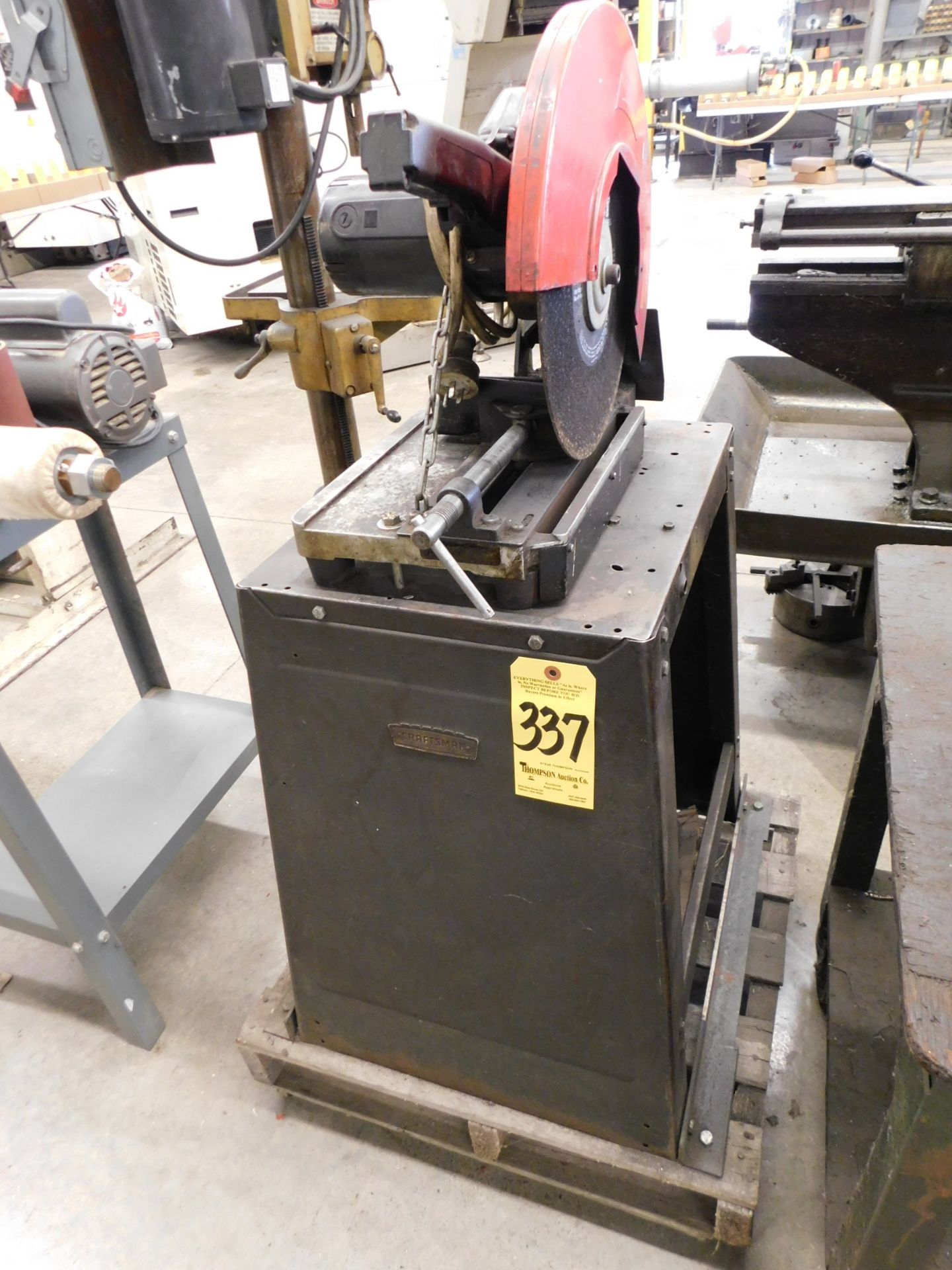 14 Inch Abrasive Chop Saw on Stand, 110/1/60